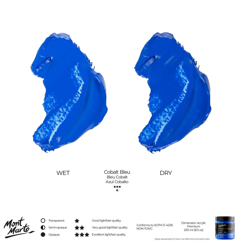 Dimension Acrylic Premium 250ml (8.5 US fl.oz) - Cobalt Blue