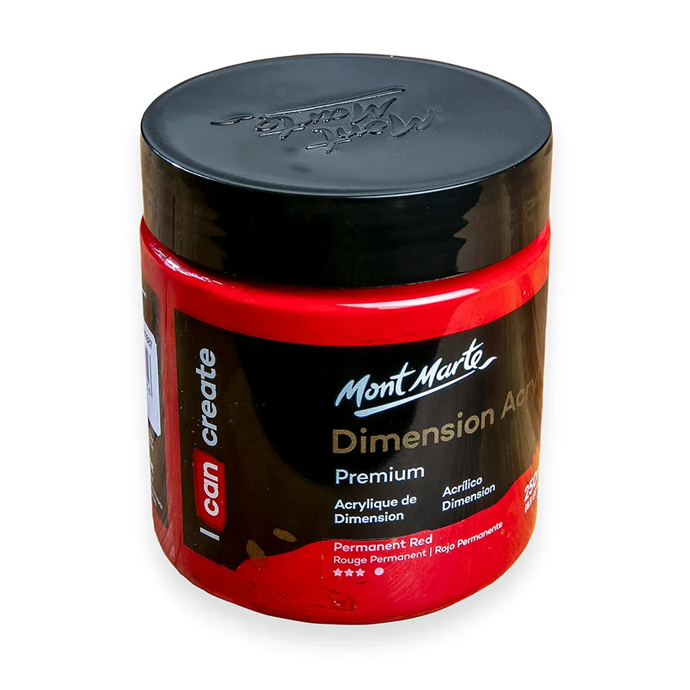 Dimension Acrylic Premium 250ml (8.5 US fl.oz) - Permanent Red