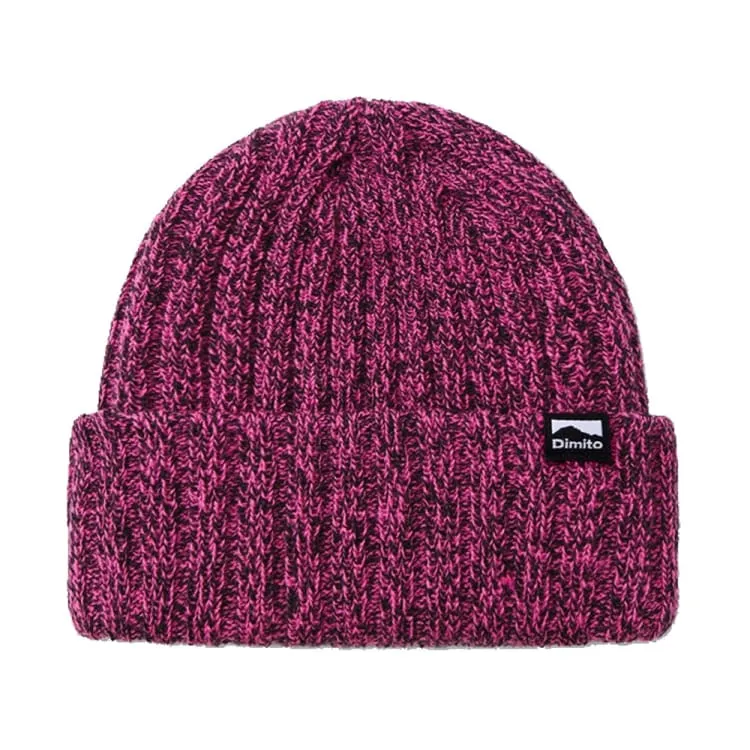 Dimito Mix Knit Beanie-PINK