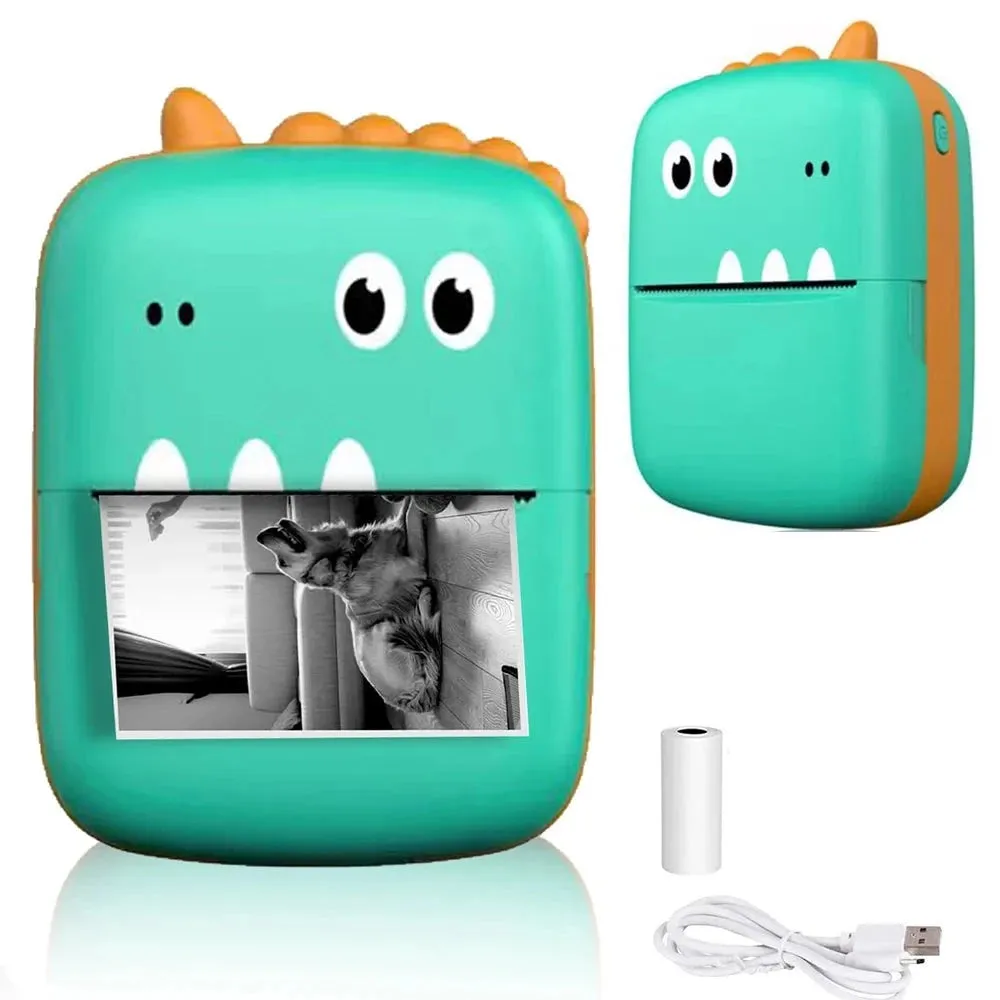 Dino Design Mini Portable Thermal Bluetooth Printer