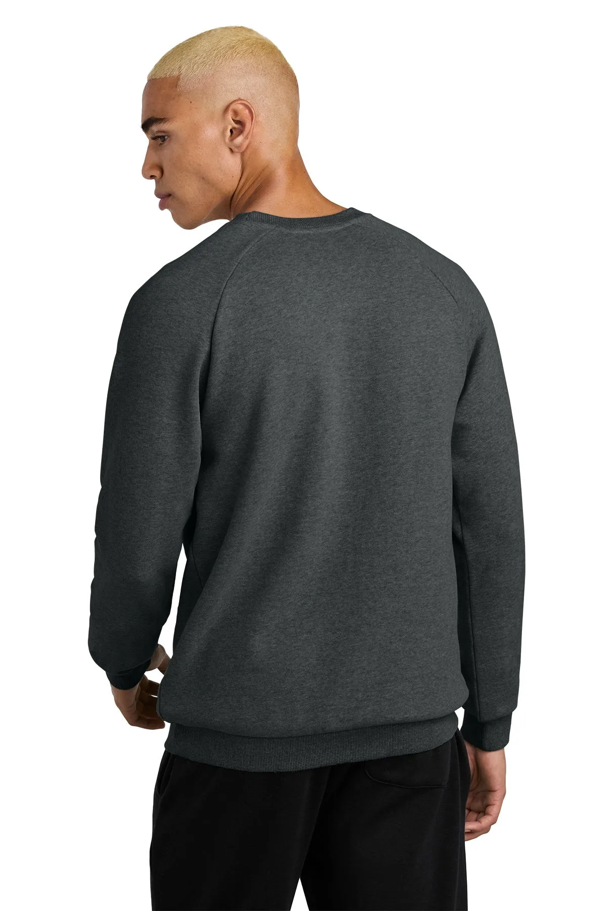 District Cloud Custom Fleece Crews, Heathered Charcoal