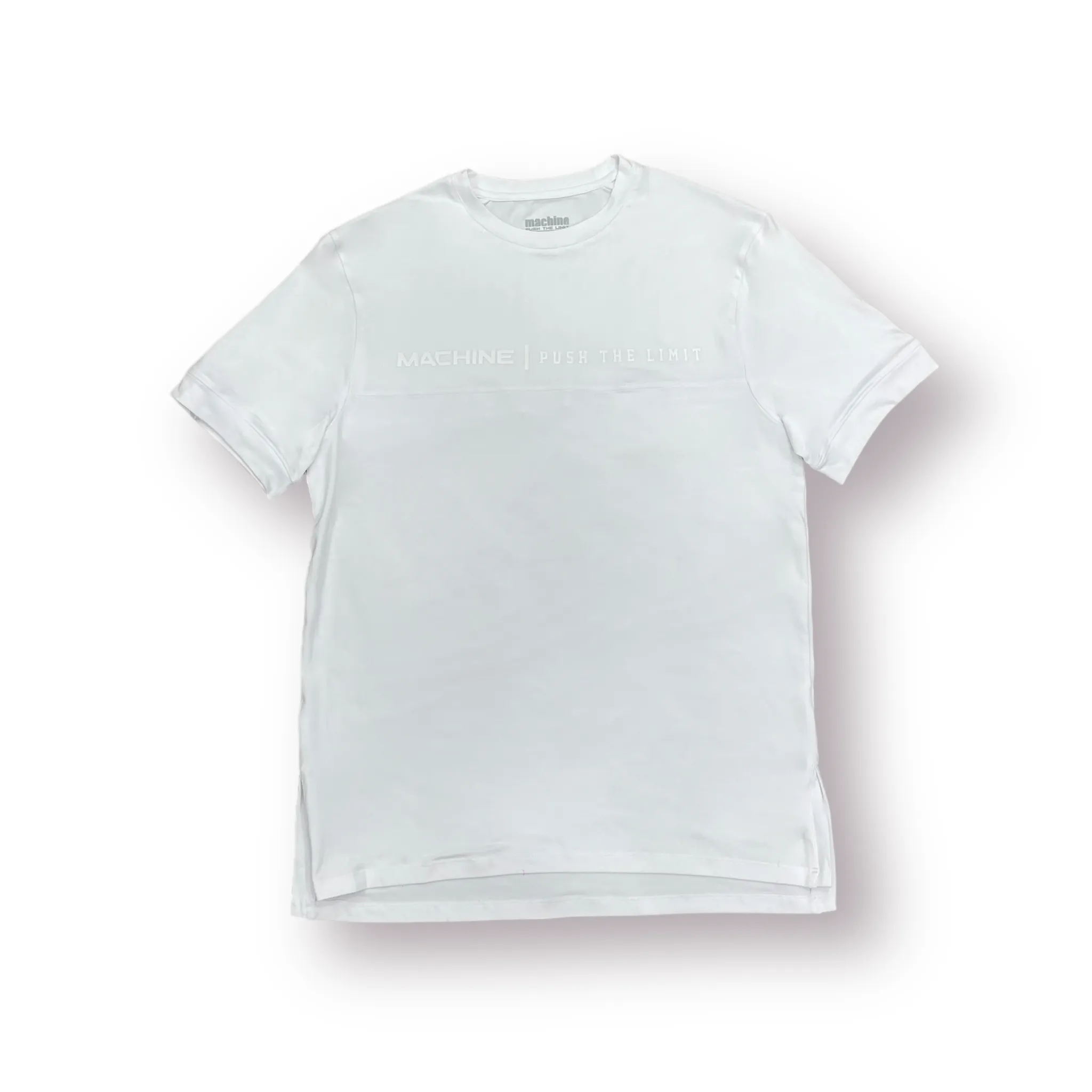 Ditmas Performance Fitted Split Hem Tee - White