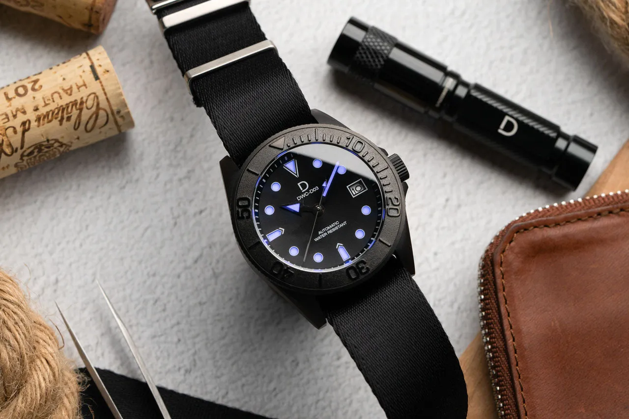 Diver Silver Japanese Purple Lume Watch Hands - TMI NH35 (Pack of 2)