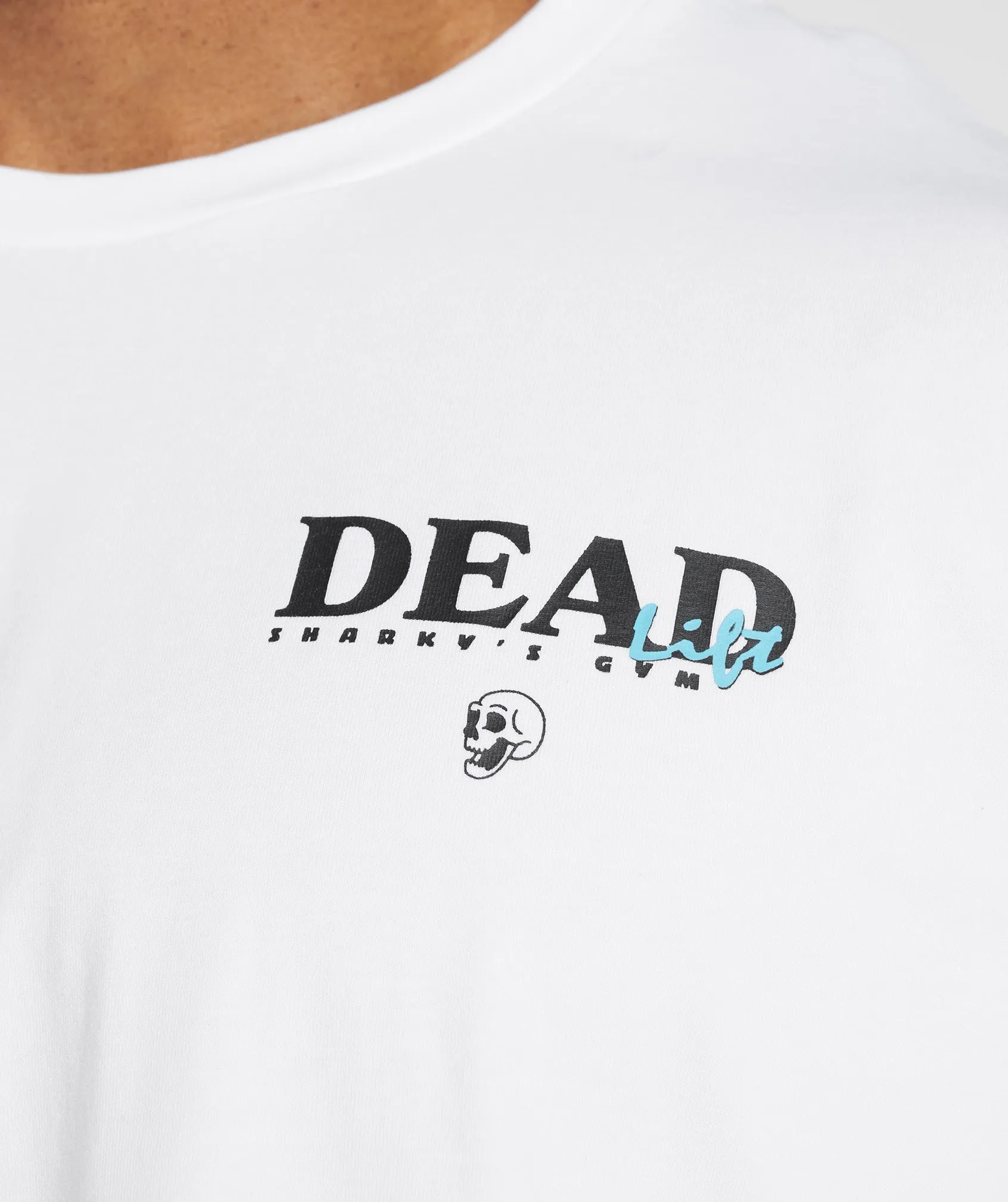 DNU Gymshark Dead Lift T-Shirt - White
