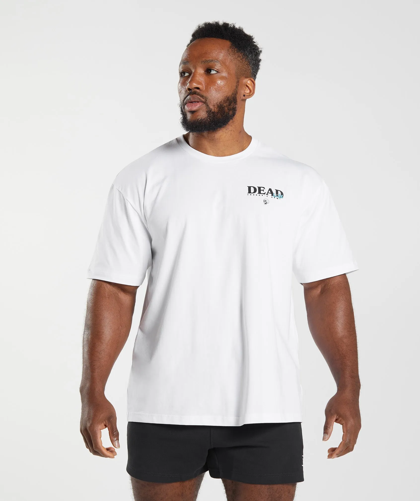 DNU Gymshark Dead Lift T-Shirt - White