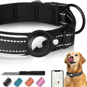 Dog Collar with AirTag Holder Case-XL
