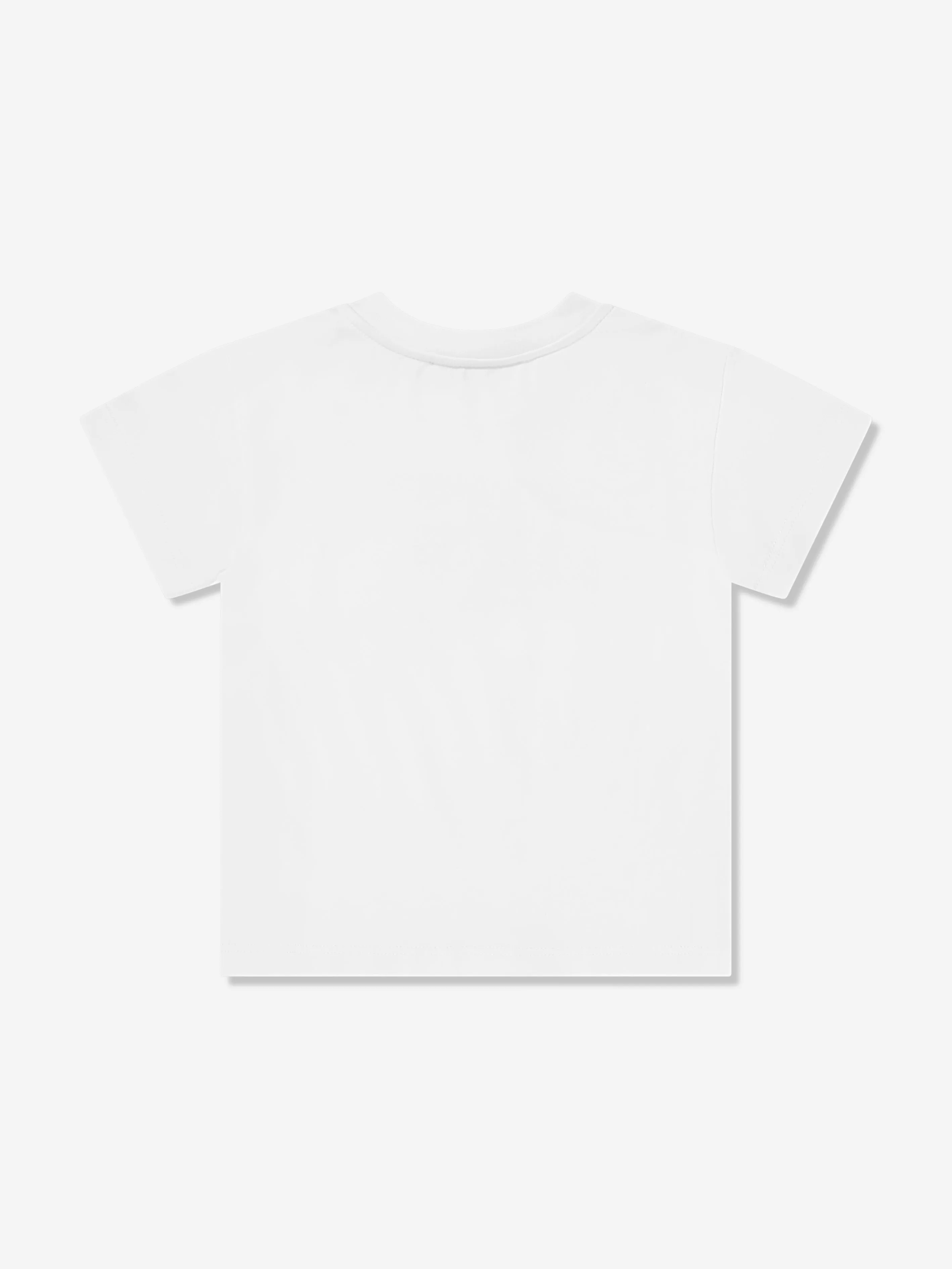 Dolce & Gabbana Baby Girls Rose Logo T-Shirt in White