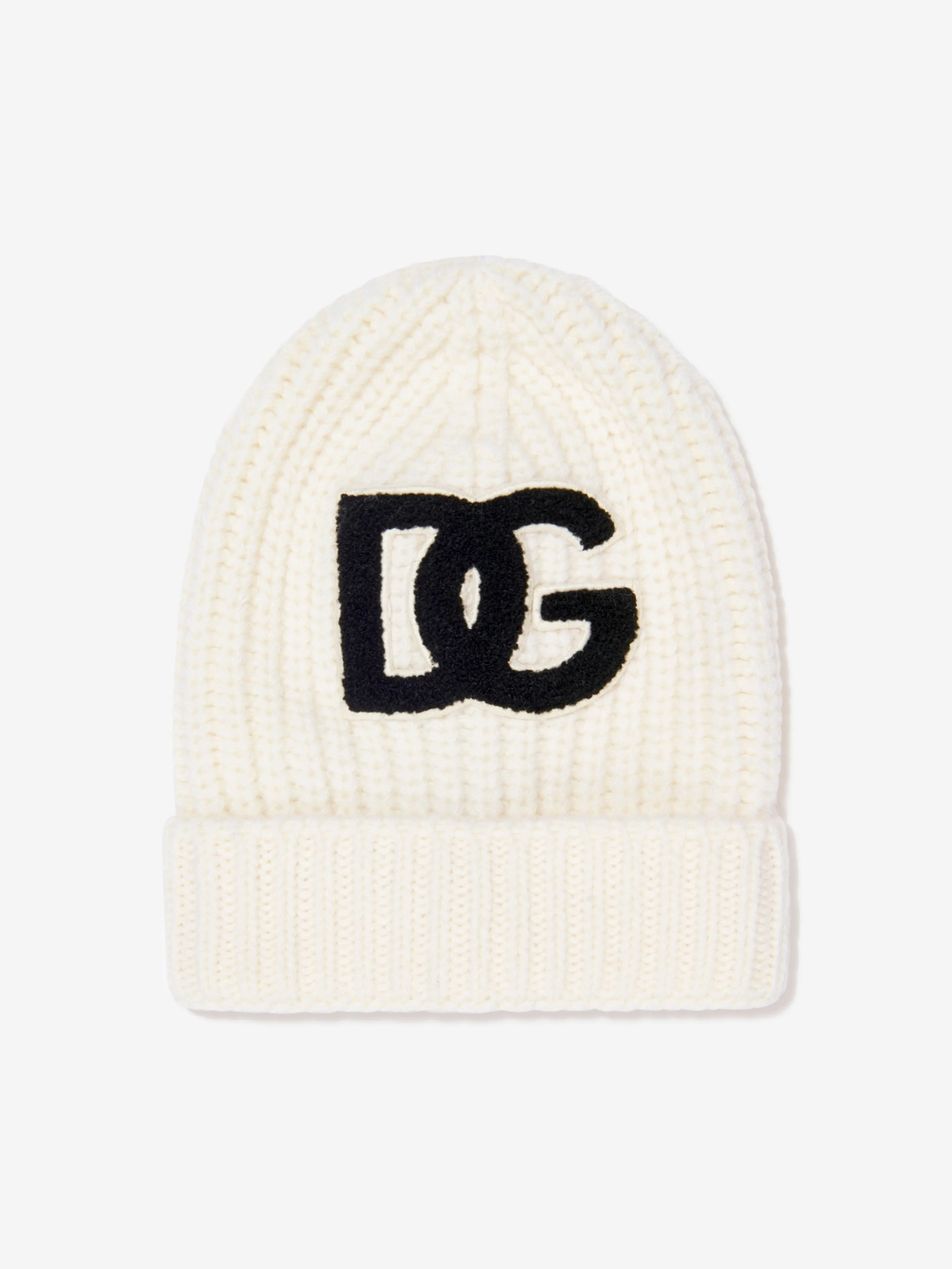 Dolce & Gabbana Baby Wool Logo Hat