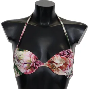 Dolce & Gabbana Floral Elegance Elastic Bikini Top