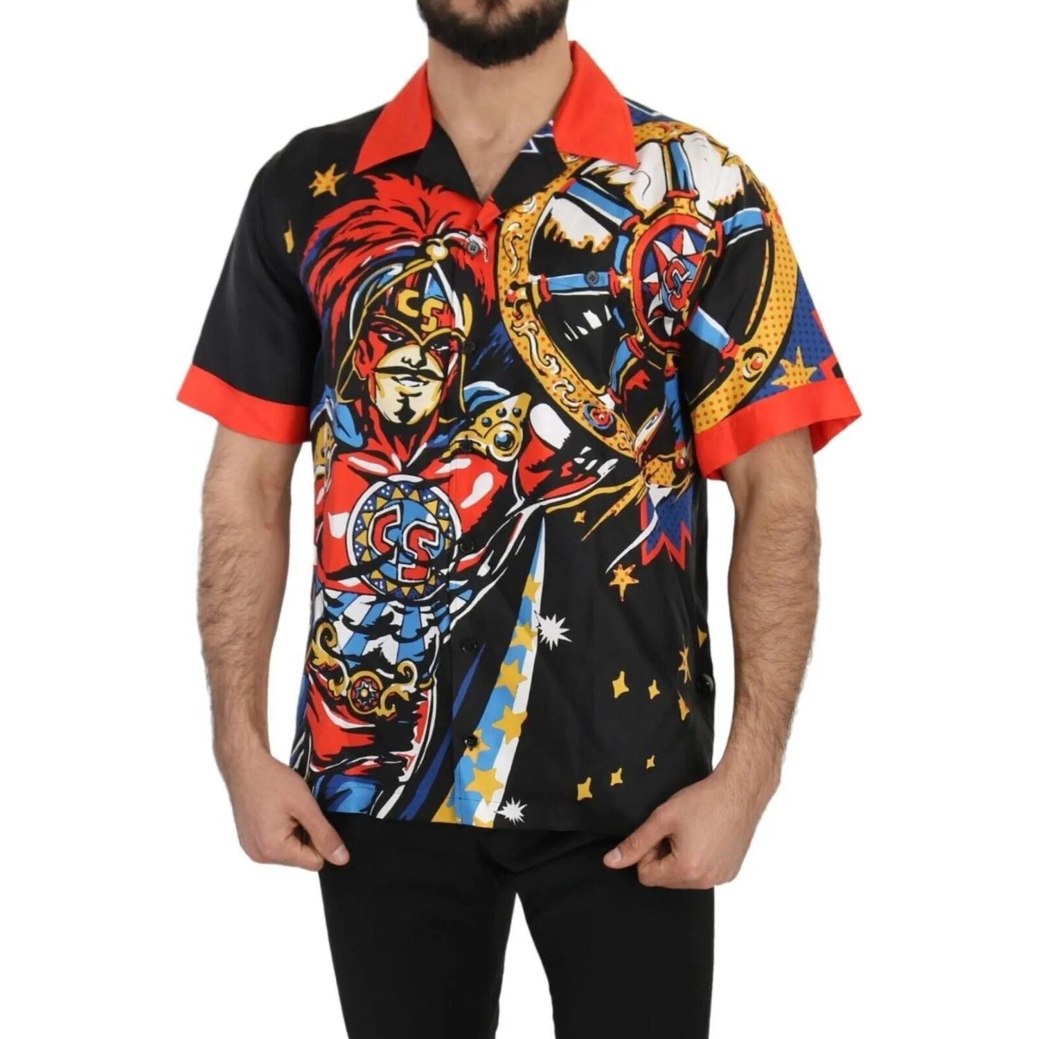 Dolce & Gabbana Multicolor Silk Casual Elegance Shirt