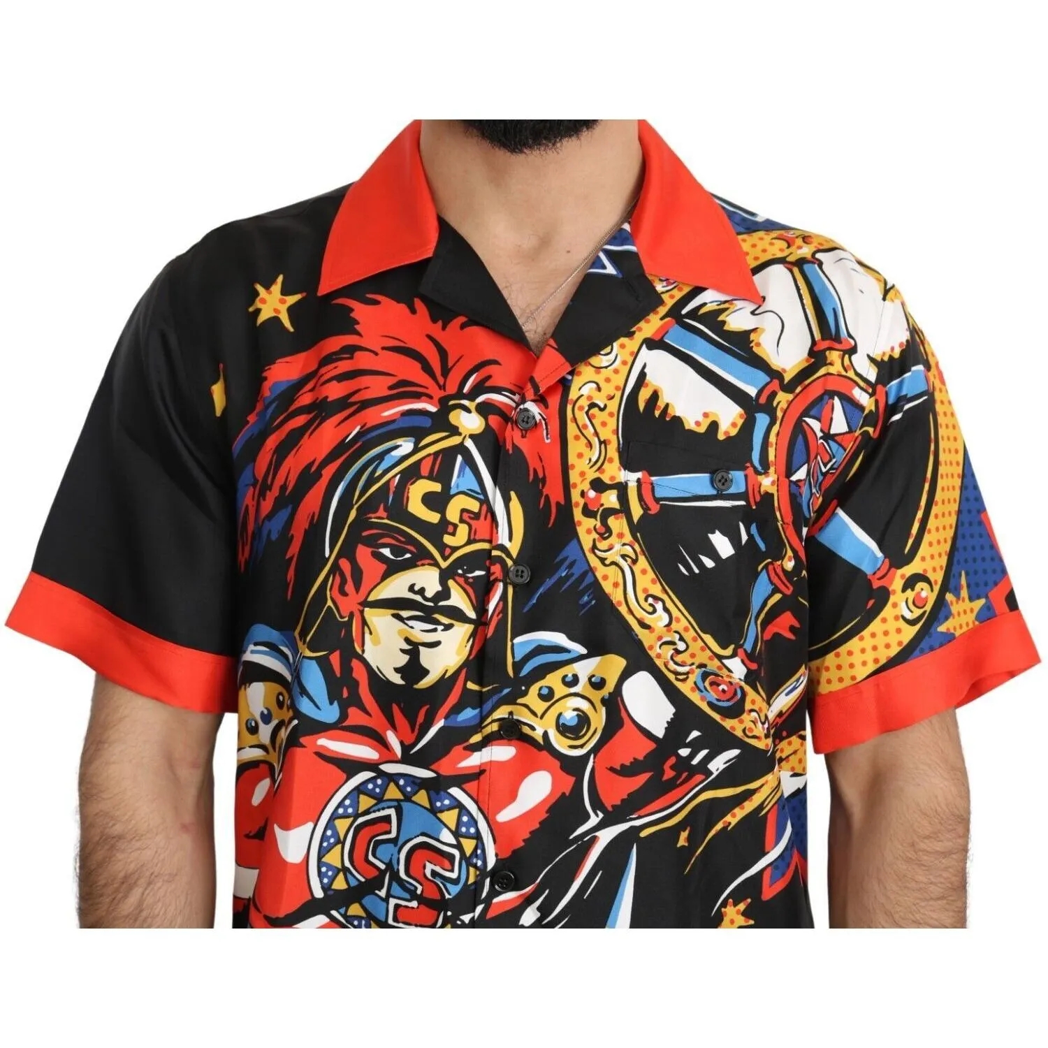 Dolce & Gabbana Multicolor Silk Casual Elegance Shirt