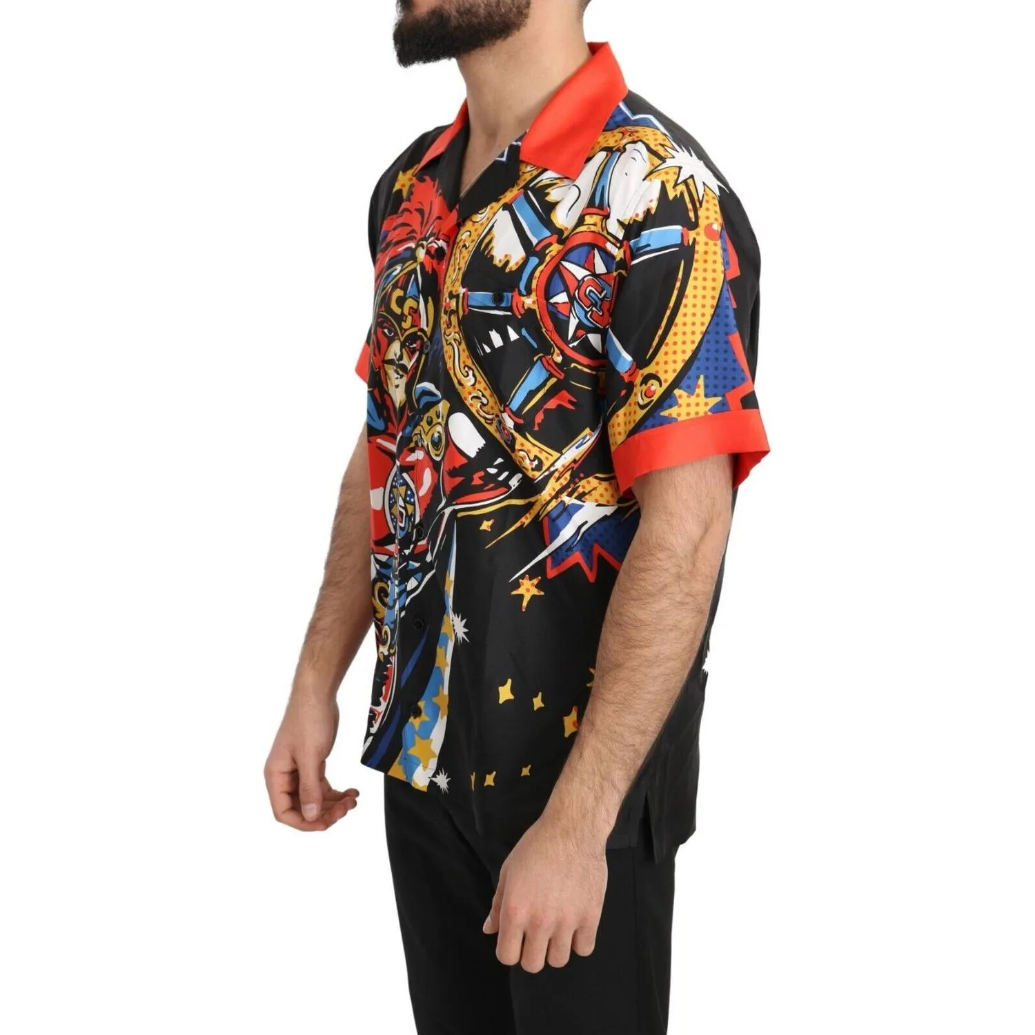 Dolce & Gabbana Multicolor Silk Casual Elegance Shirt