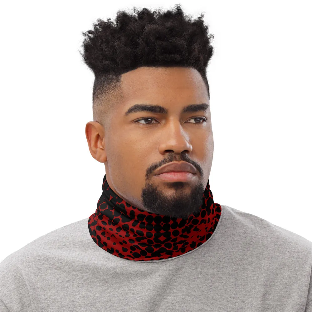 DOT GEO RED / Neck Gaiter