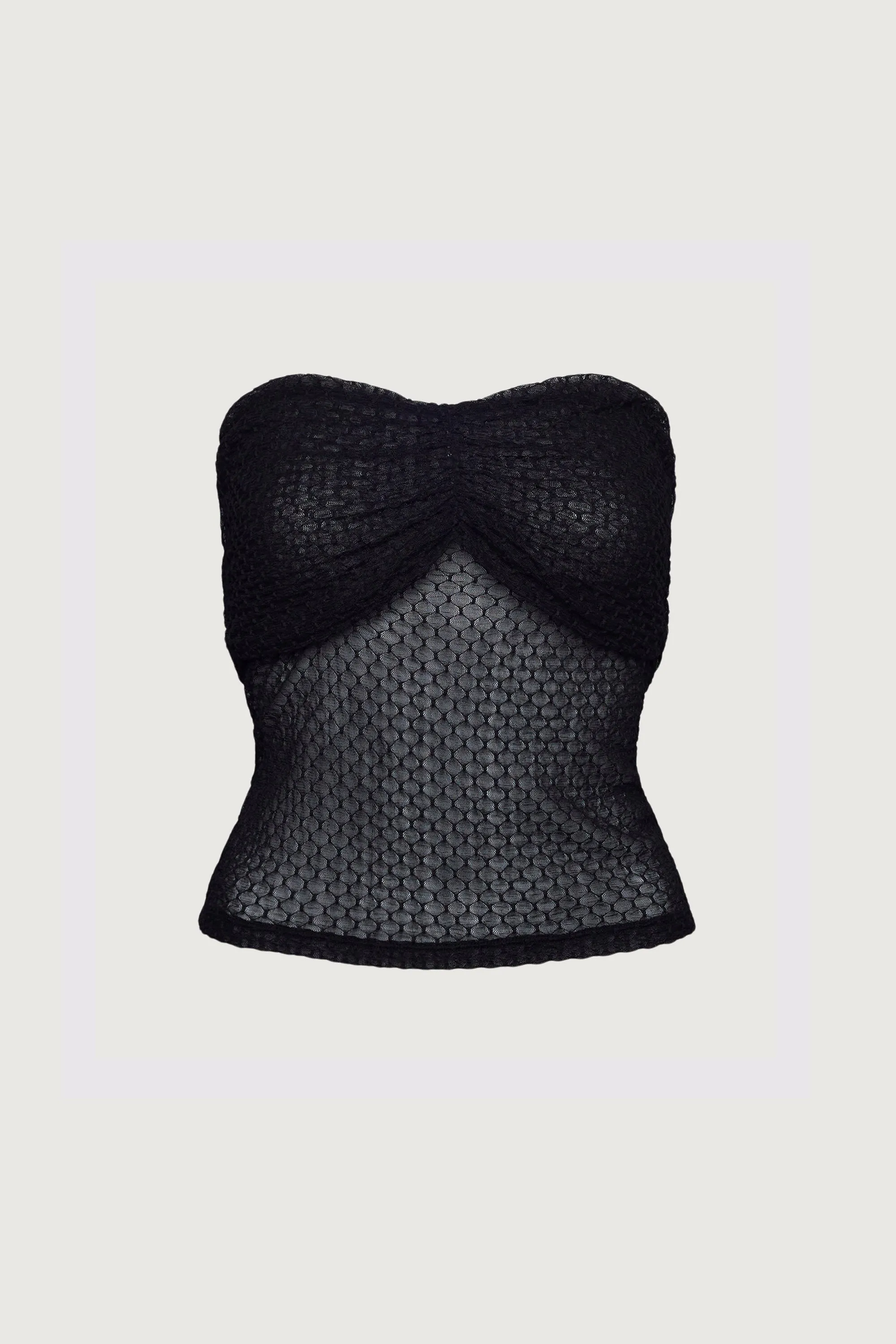 DOTTED MESH TUBE TOP