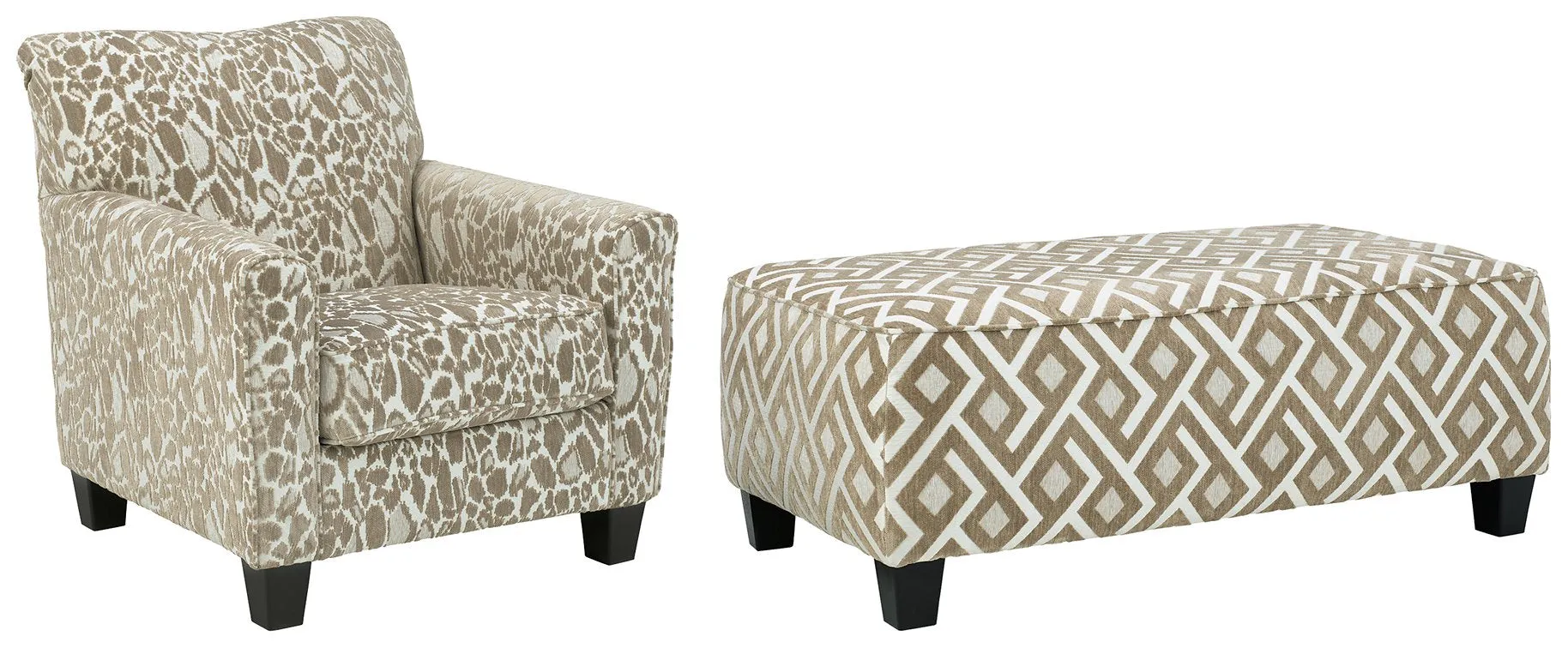 Dovemont Chair & Ottoman Set