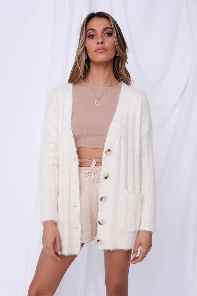 Dreamliner Knit Cardigan Cream