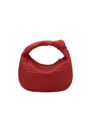 Drew Red Small Woven Bag