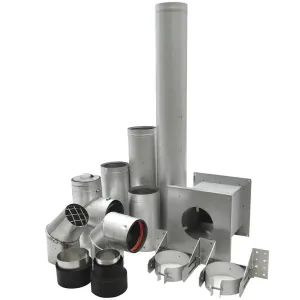 Drolet 3 in. VORTEX PELLET VENT GROUND FLOOR KIT