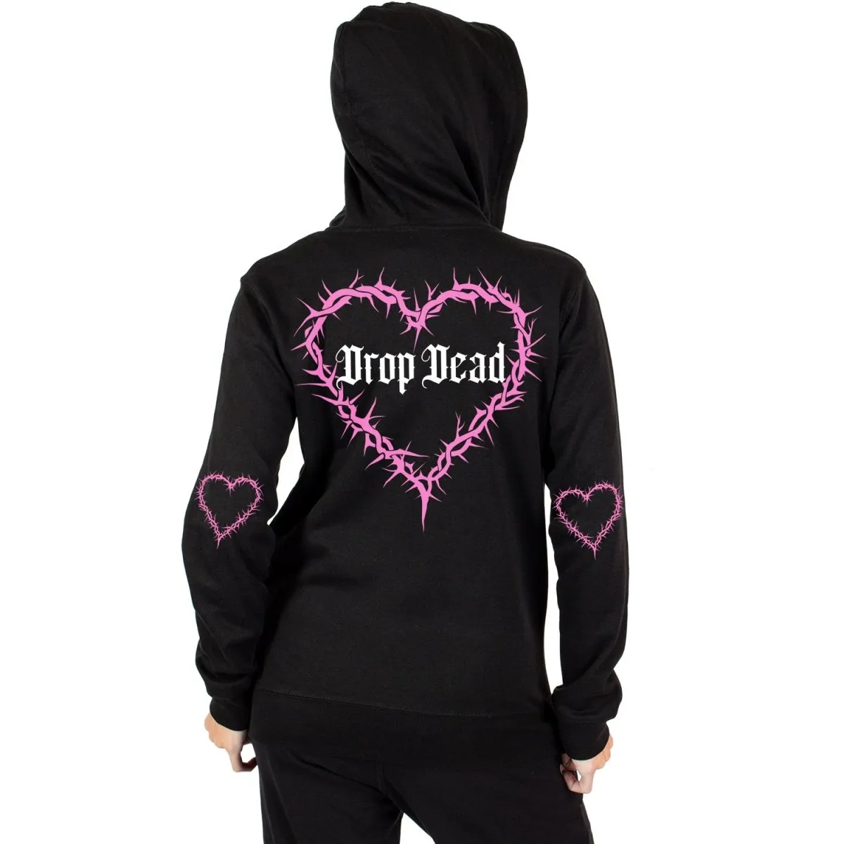 Drop Dead Heart Zip Hoodie