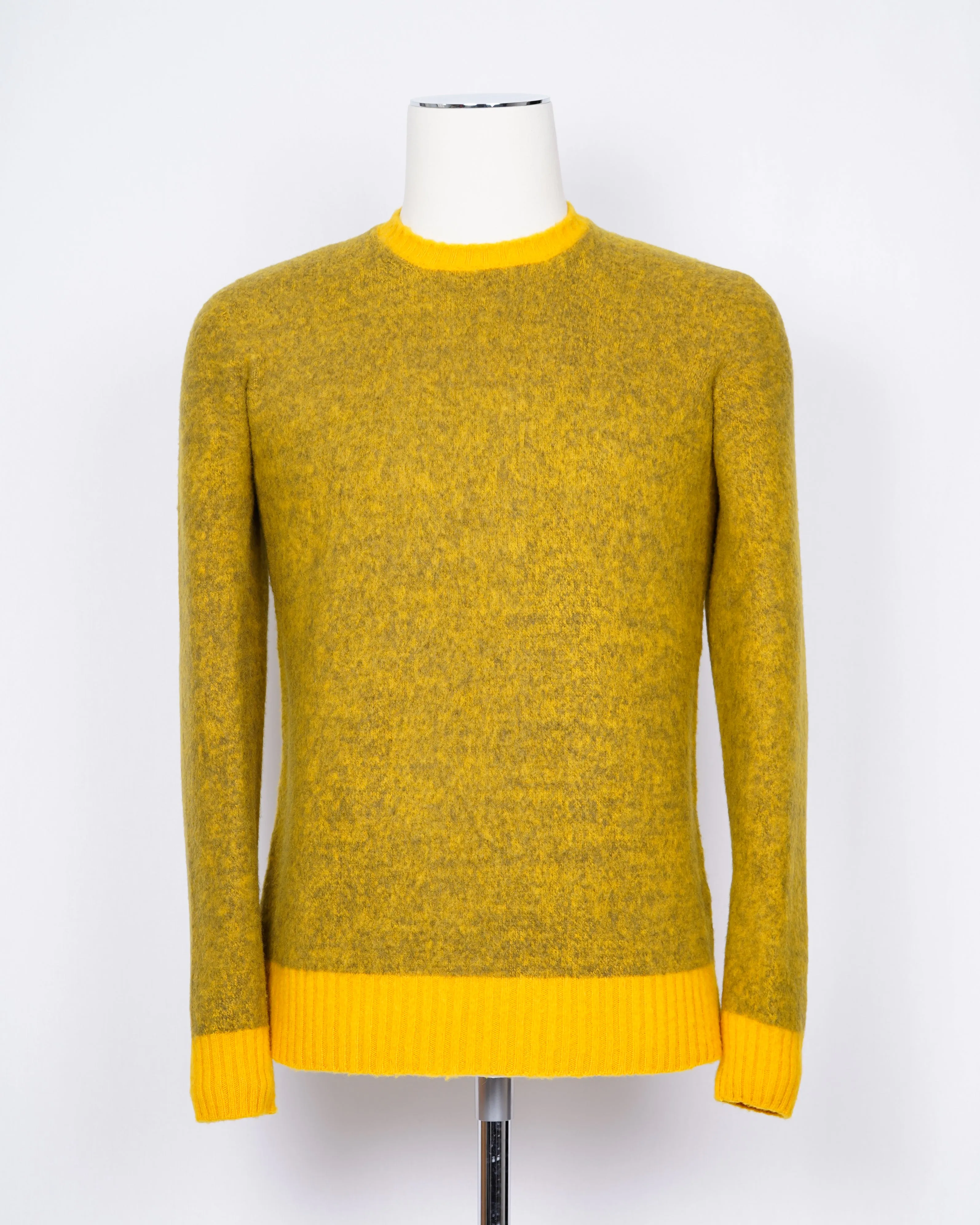 Drumohr Crew Neck Knit / Yellow&Green Melangé