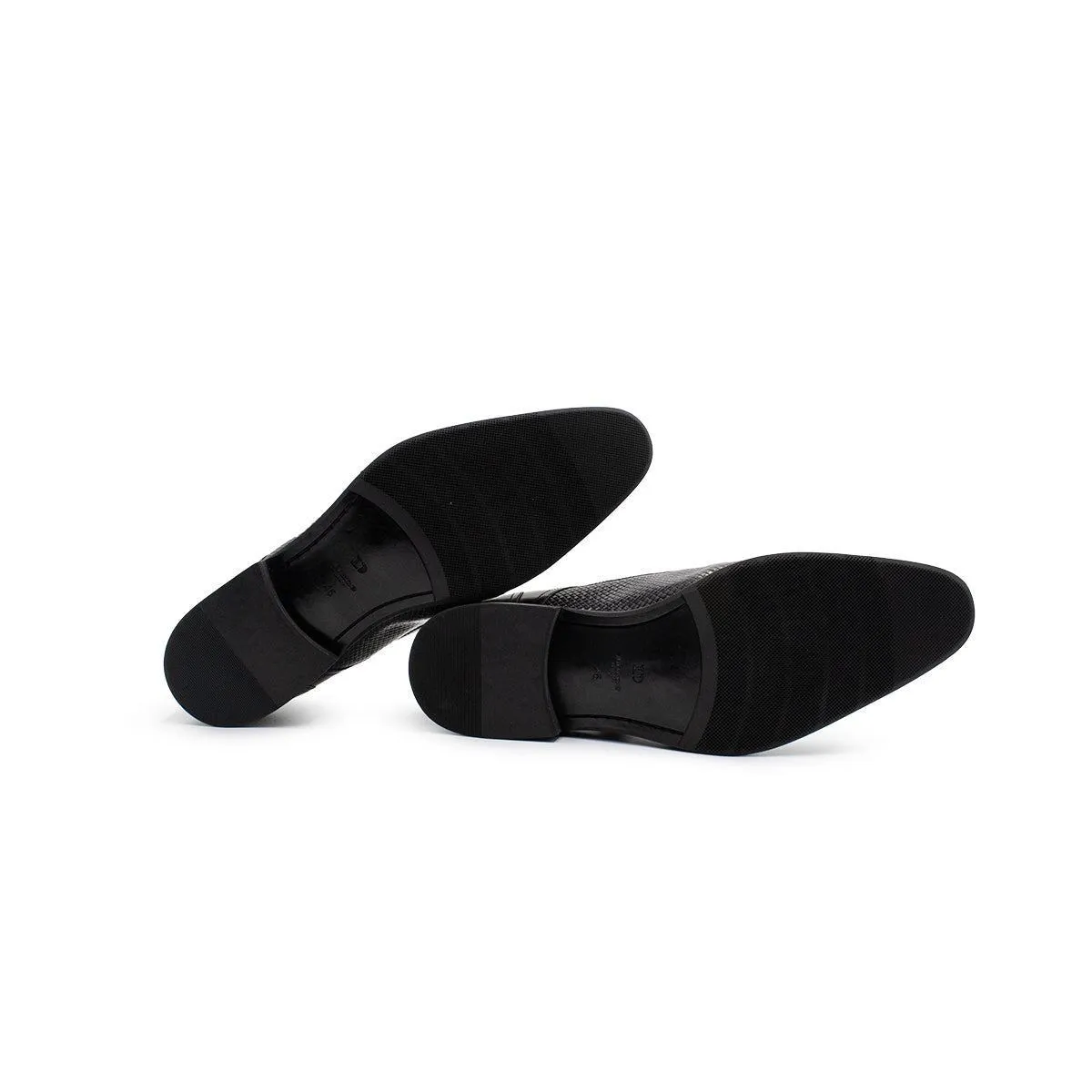 Dune London Formal Straps Monk Strap Shoes Leather Black Colour For Men