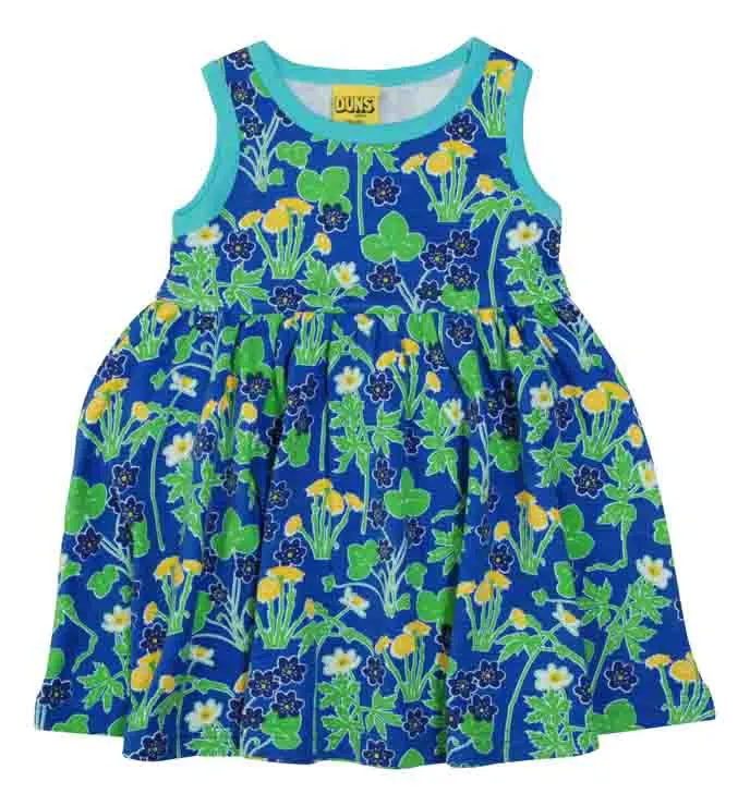 DUNS Sleeveless Gathered Dress - Coltsfoot Blue