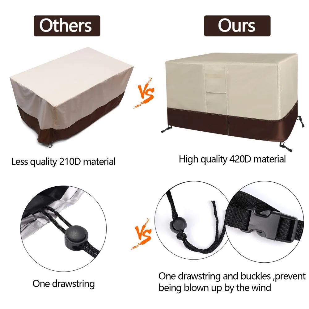 Durable 420D Patio Table Chair Covers
