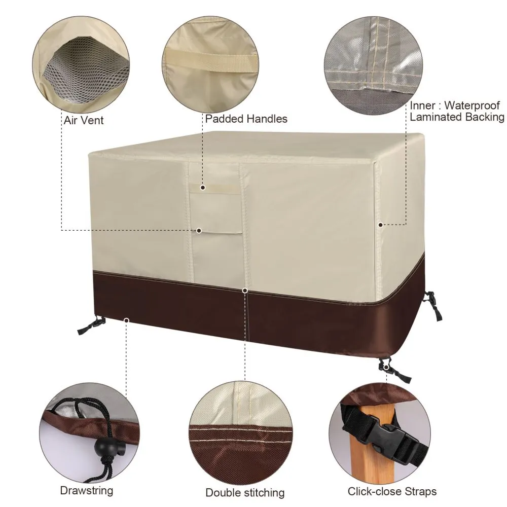 Durable 420D Patio Table Chair Covers