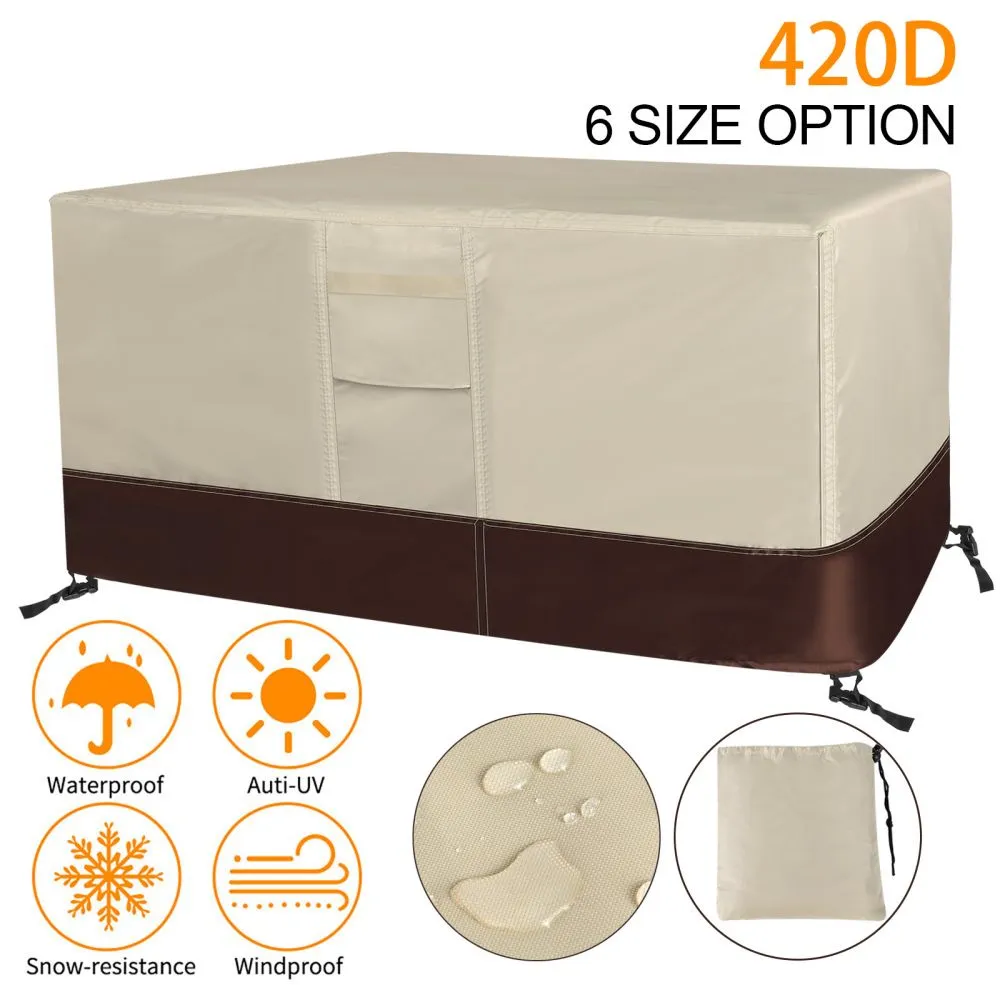 Durable 420D Patio Table Chair Covers