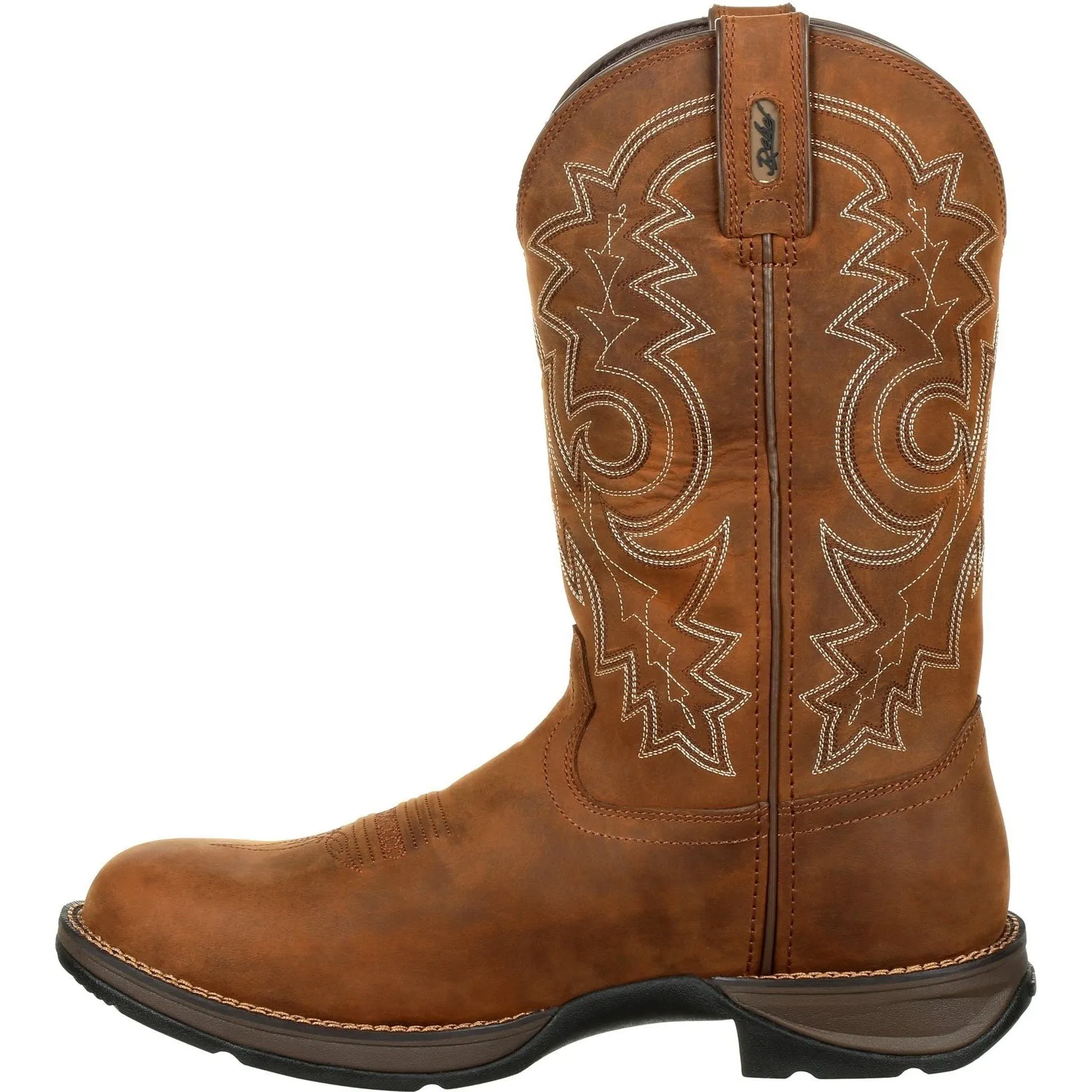 Durango Men's Rebel 12" Round Toe WP Western Boot - Brown - DDB0163