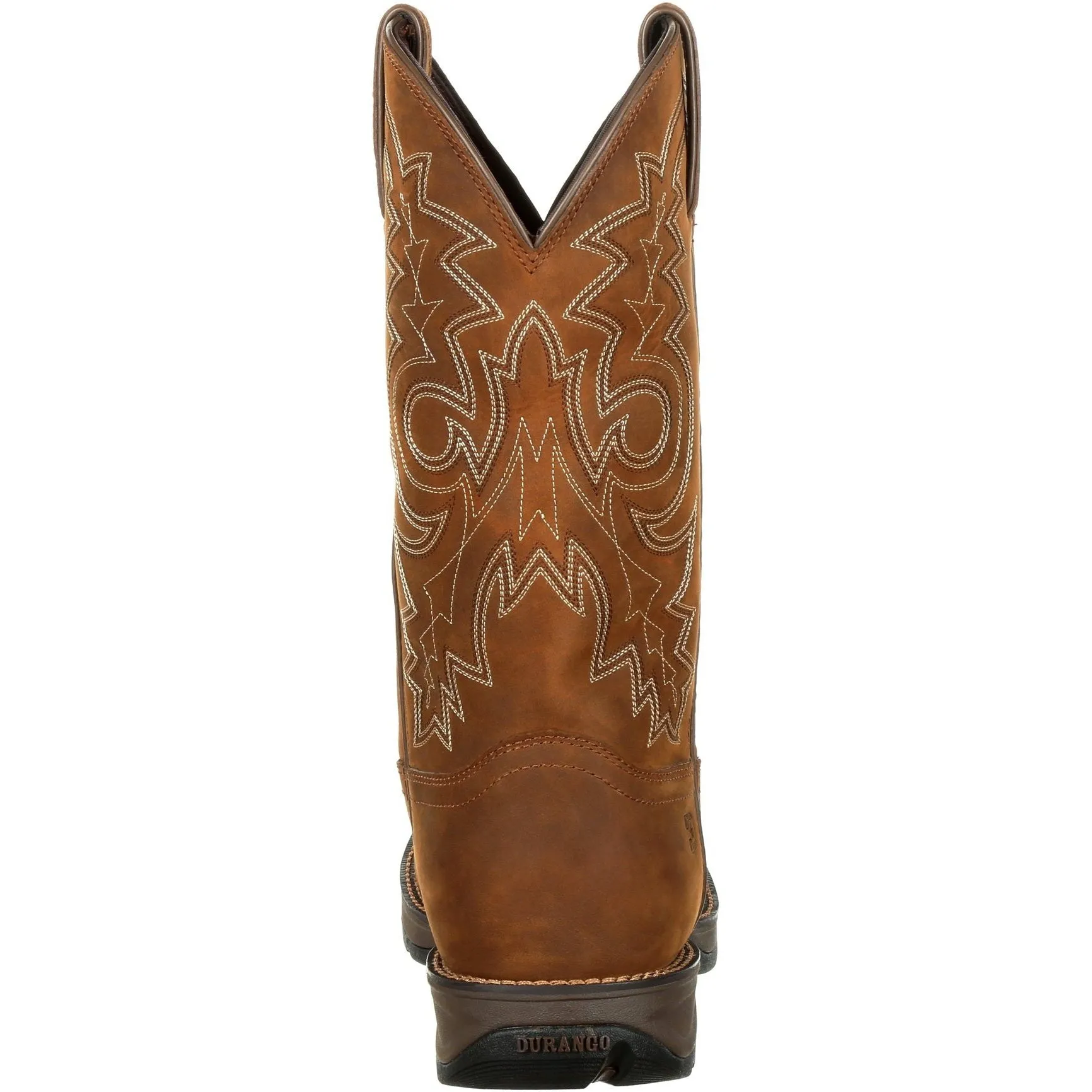 Durango Men's Rebel 12" Round Toe WP Western Boot - Brown - DDB0163