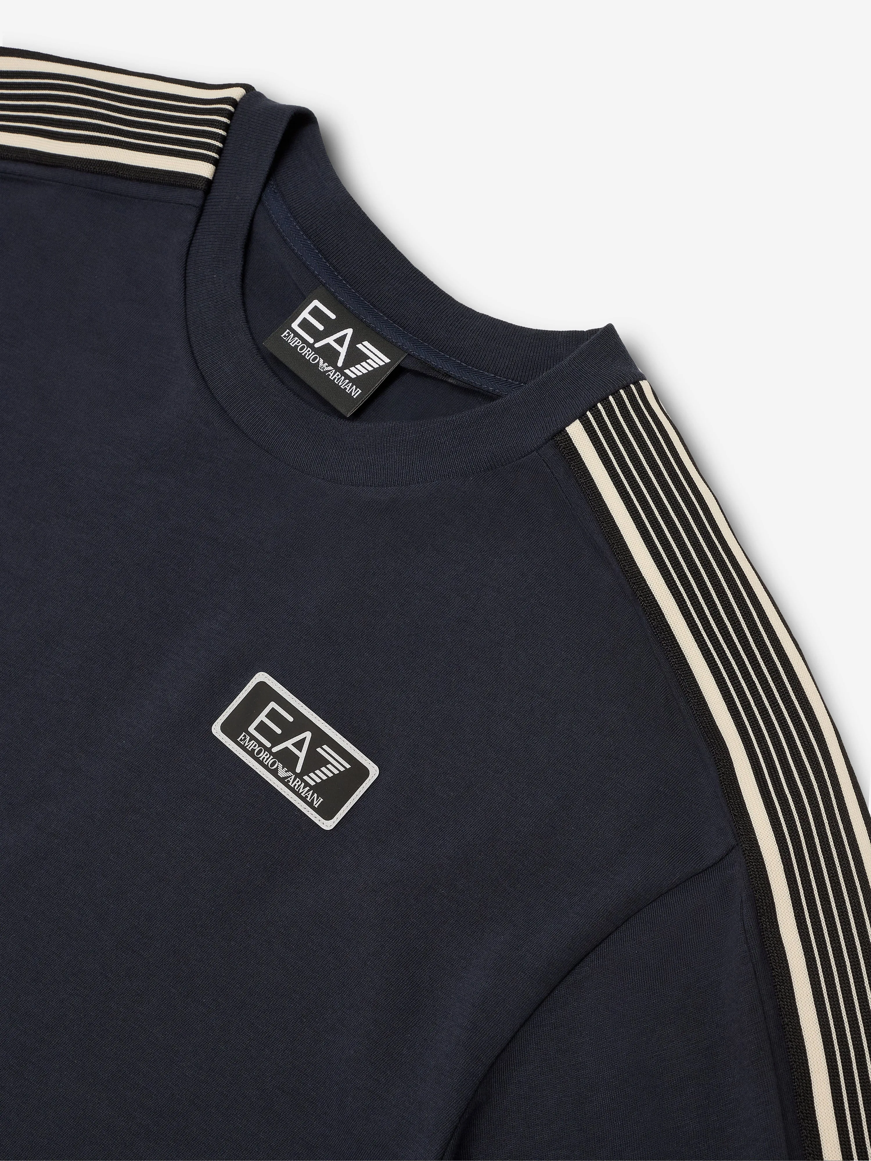 EA7 Emporio Armani Boys Logo T-Shirt in Navy