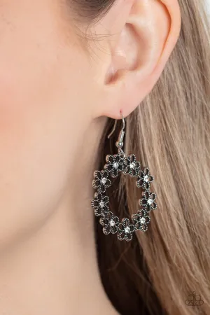 Earrings Floral Halos - White E2400