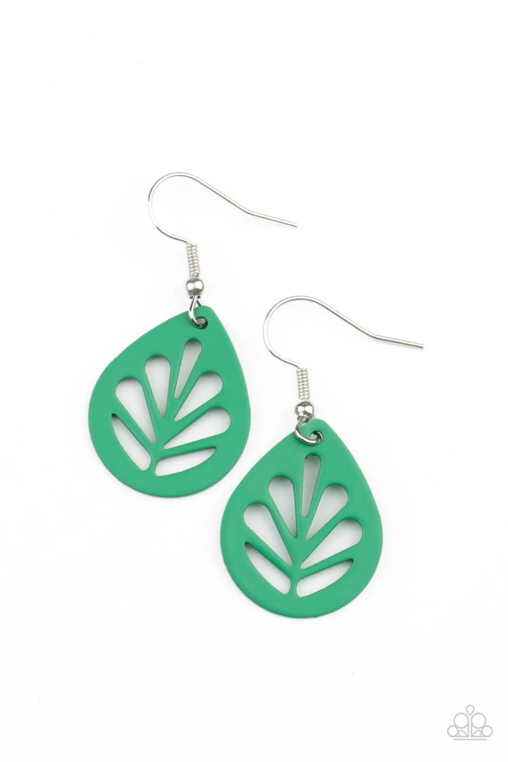Earrings LEAF Yourself Wide Open - Green E371