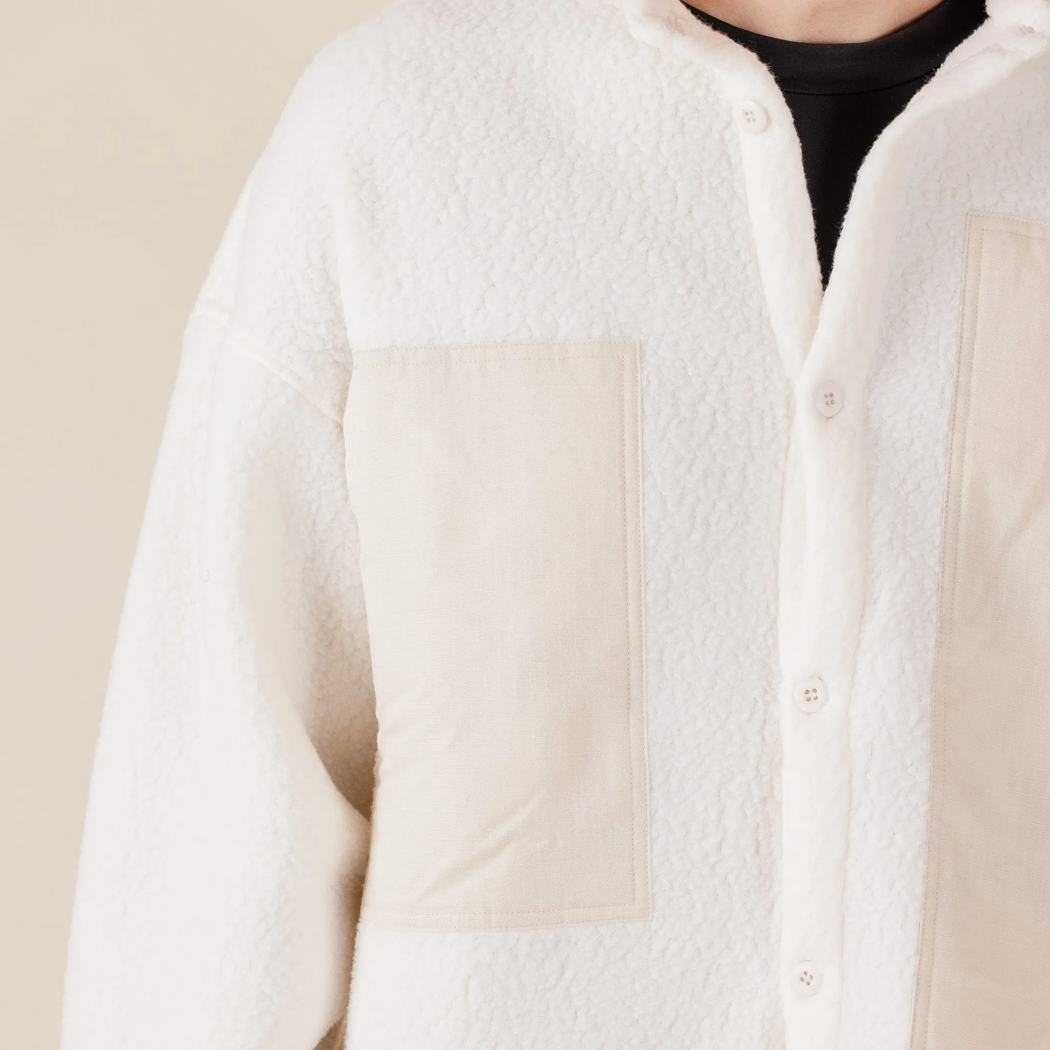 Earth\Studies - MS-105 ESCEP Polartec® Fleece Field Shirt - Ecru