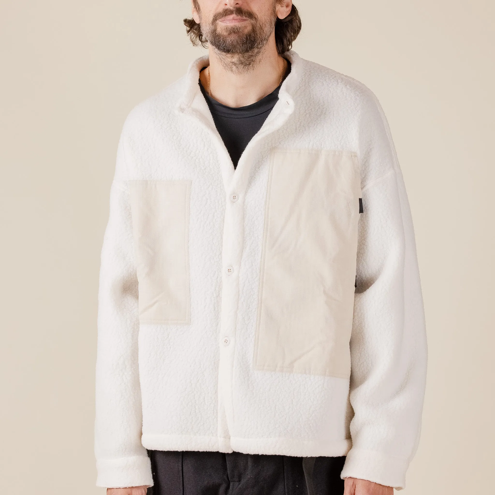 Earth\Studies - MS-105 ESCEP Polartec® Fleece Field Shirt - Ecru