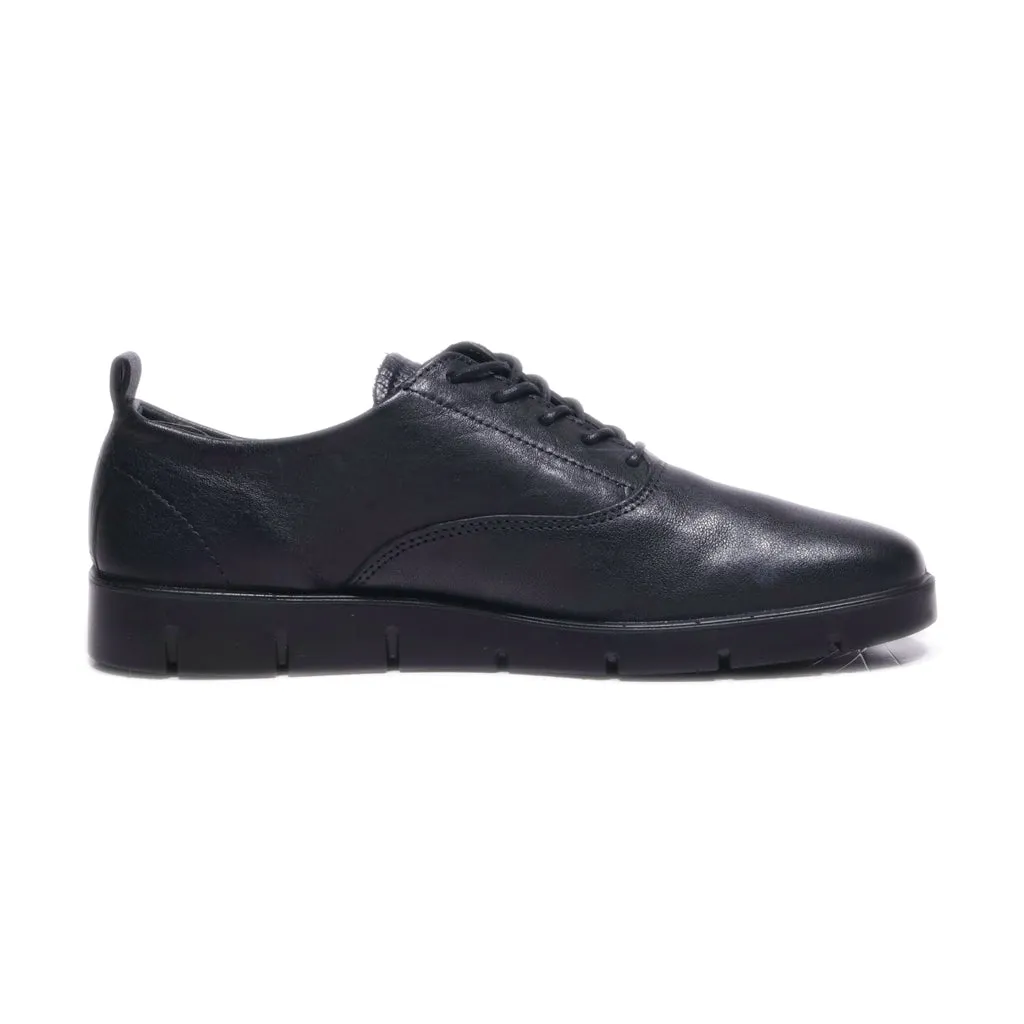 Ecco None Lace Ups Leather Black Colour For Women