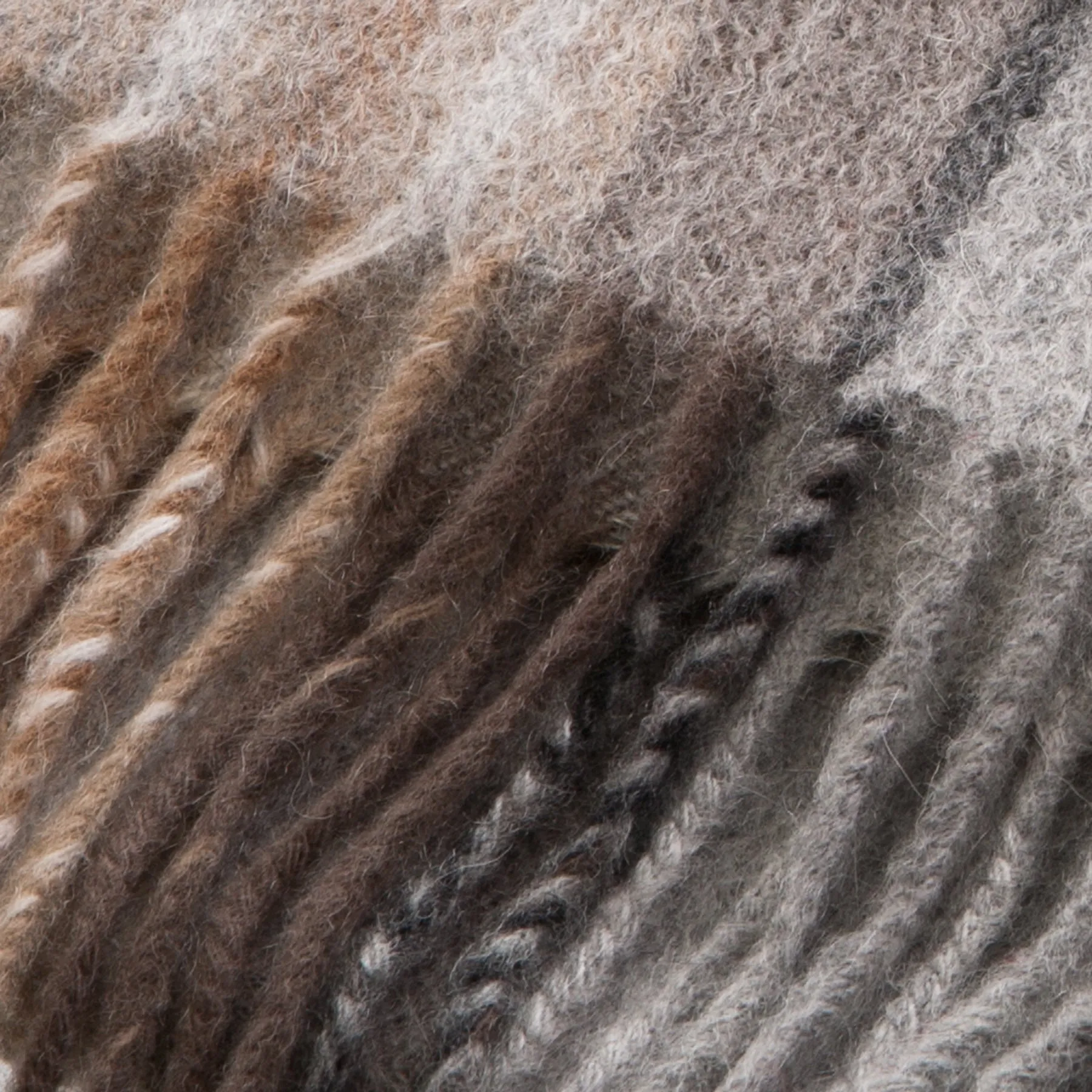 Edinburgh Cashmere Mini Scarf  Mackellar Natural