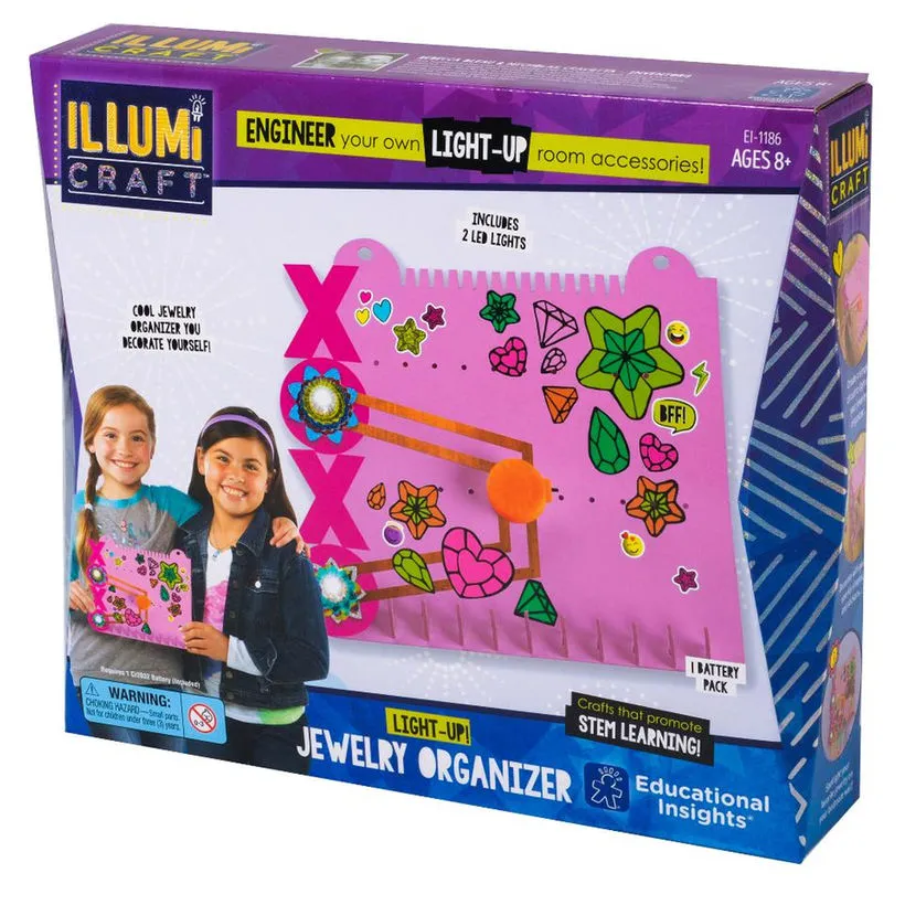 Educational Insights - EI1186 | IllumiCraft: Light-Up! Jewelry Organizer