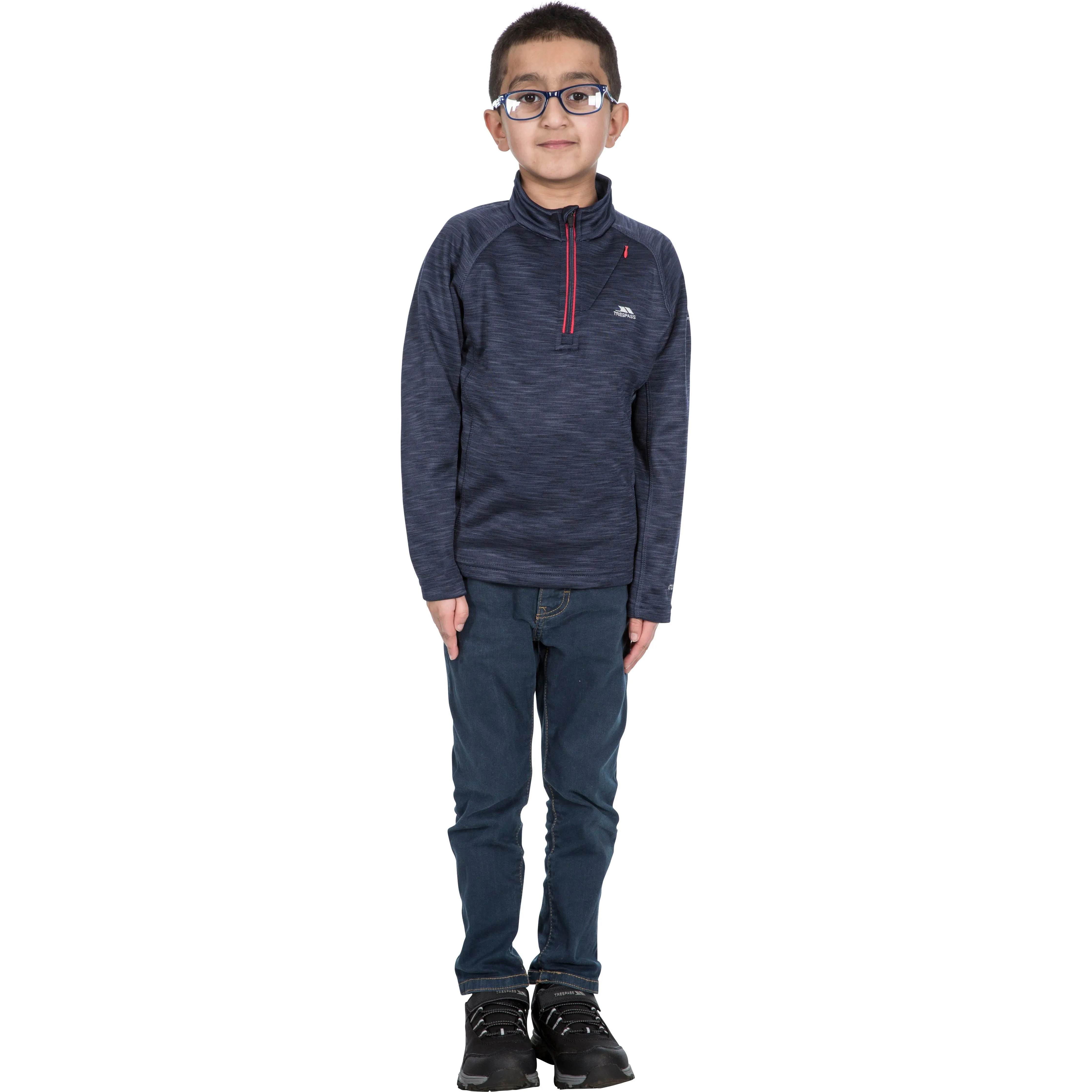 Edvin Boys' Fleece Jumper - Nvm