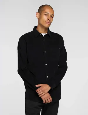 Edwin Minimal Babycord Shirt - Black