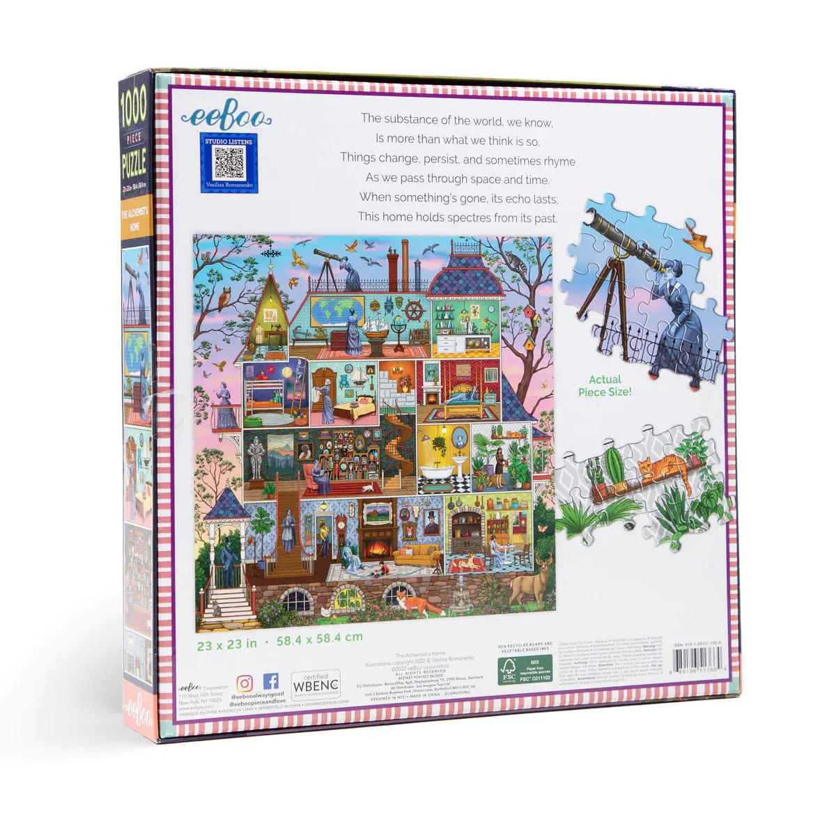 eeBoo 1000 Piece Puzzle Alchemist's Home