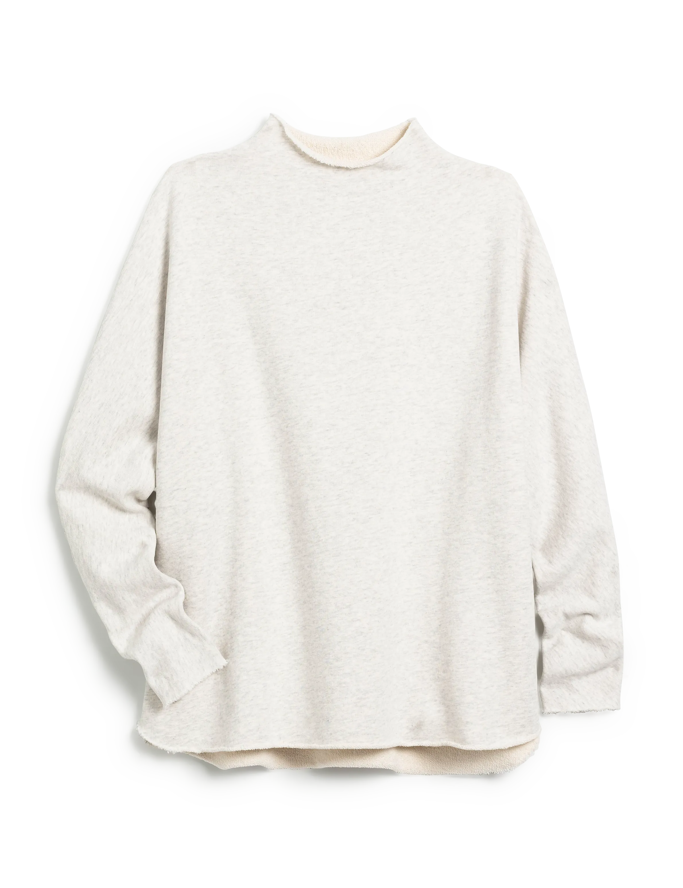 EFFIE Heather White Melange, Triple Fleece
