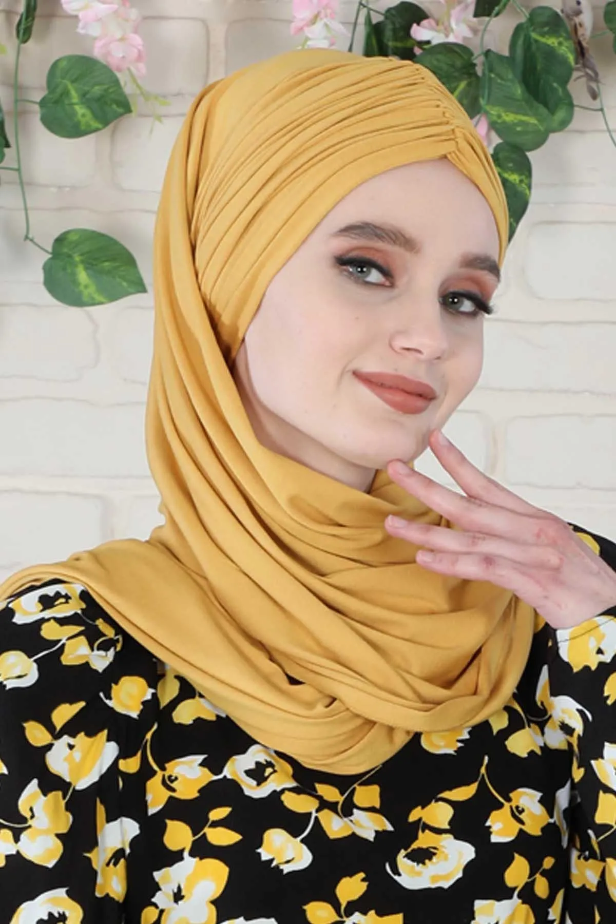 Effortless Instant Cotton Shawl for Women, Instant Cotton Lightweight Hijab Headscarf, Comfortable and Large Women Hijab Shawl,CPS-44