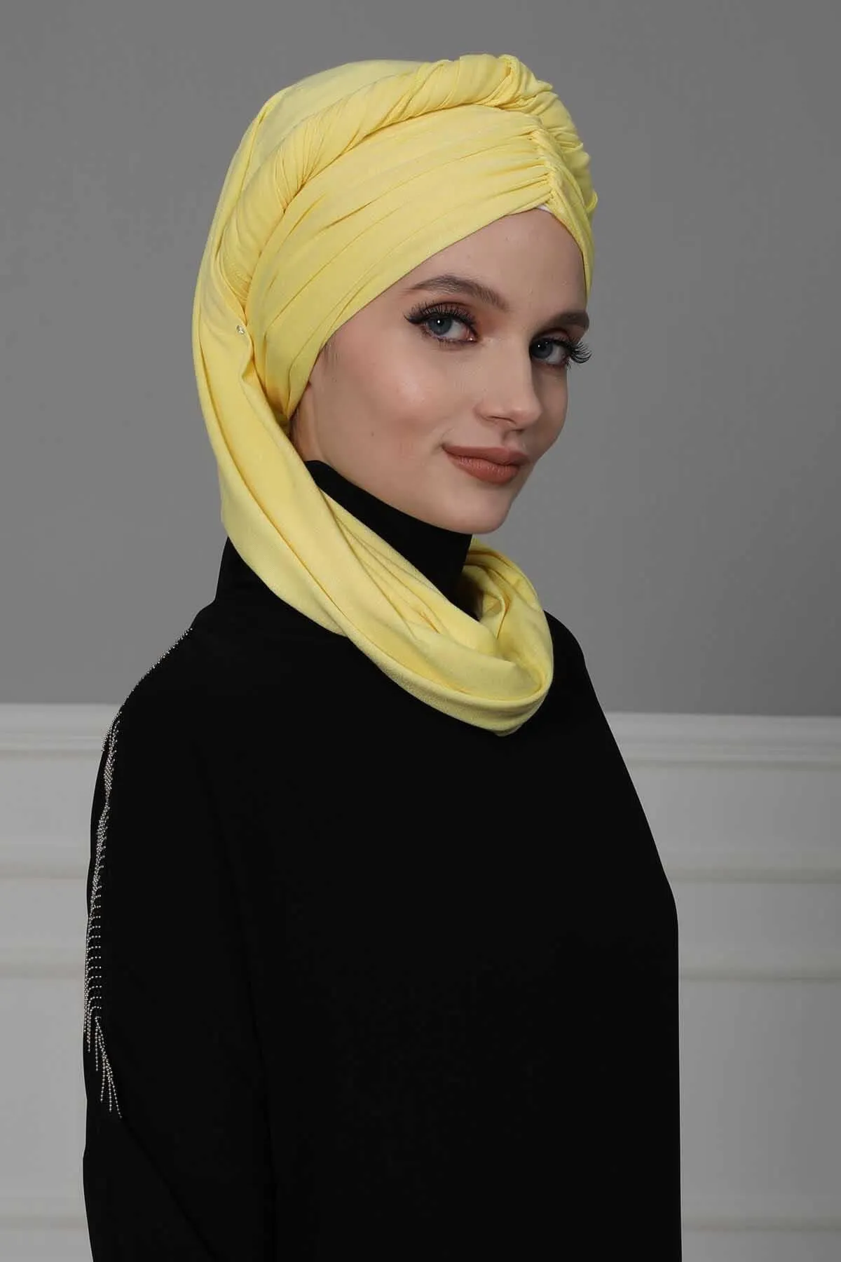 Effortless Instant Cotton Shawl for Women, Instant Cotton Lightweight Hijab Headscarf, Comfortable and Large Women Hijab Shawl,CPS-44