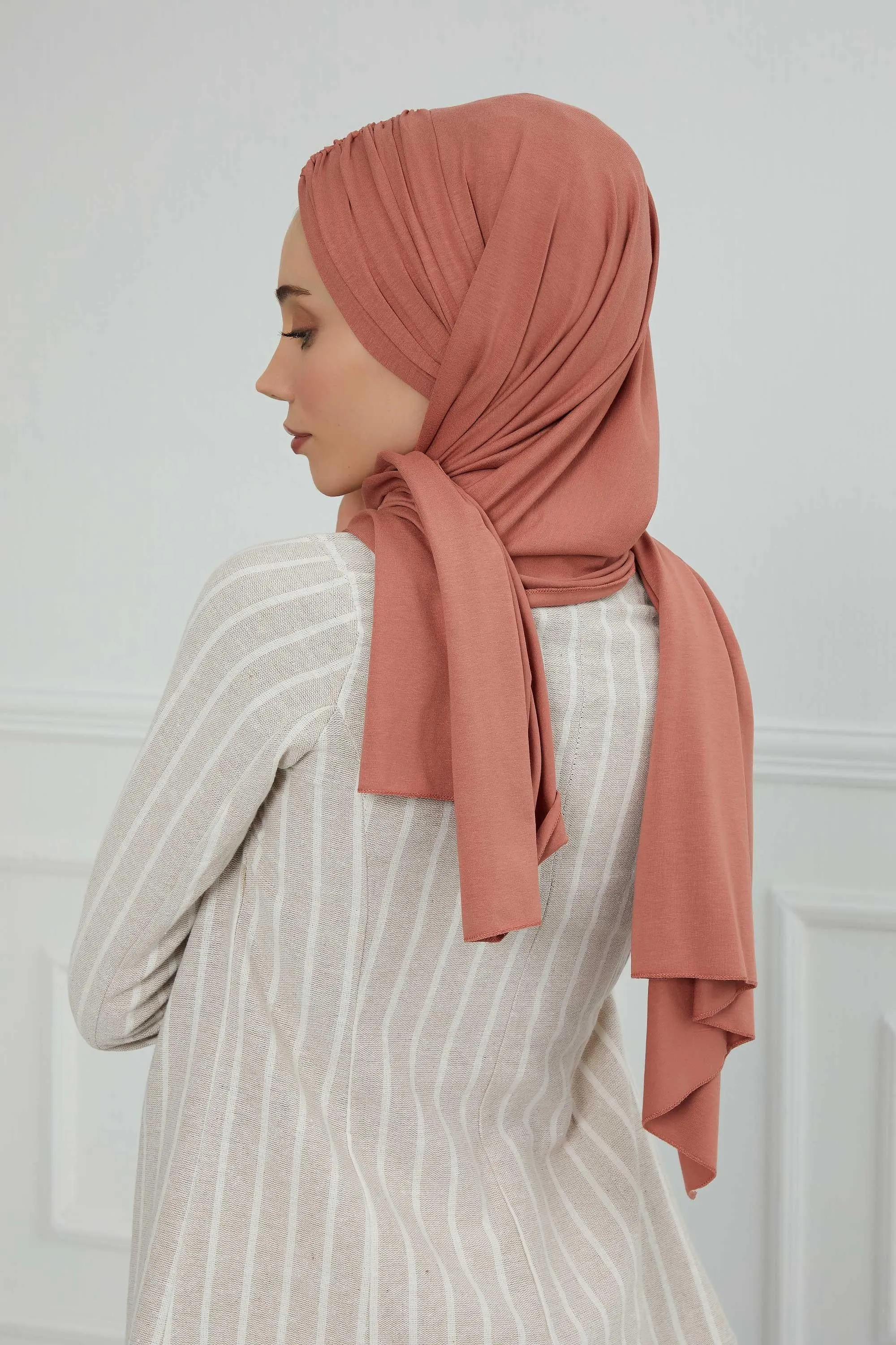 Effortless Instant Cotton Shawl for Women, Instant Cotton Lightweight Hijab Headscarf, Comfortable and Large Women Hijab Shawl,CPS-44