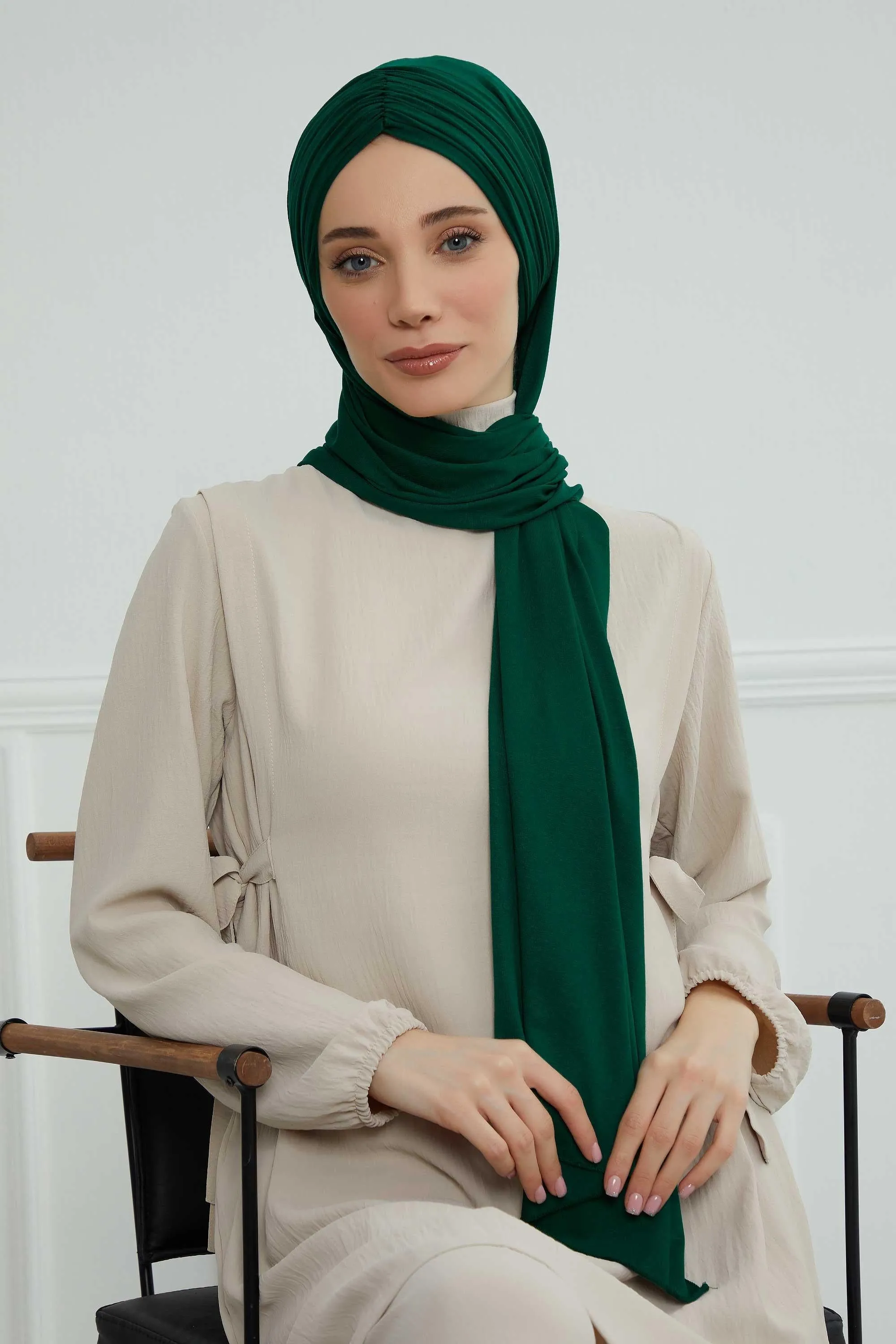 Effortless Instant Cotton Shawl for Women, Instant Cotton Lightweight Hijab Headscarf, Comfortable and Large Women Hijab Shawl,CPS-44