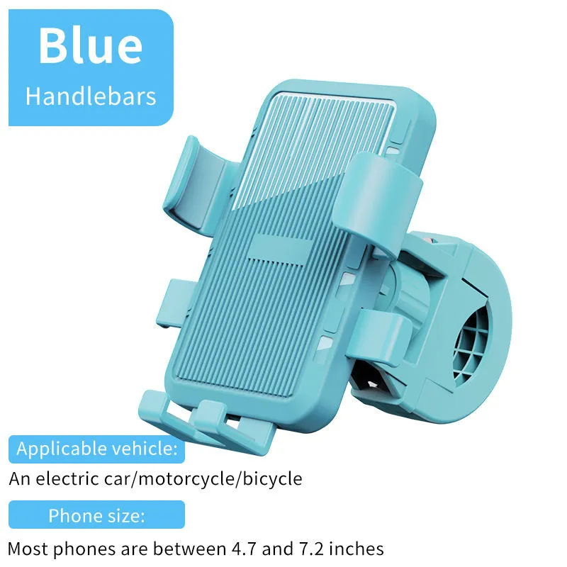 Electric bike mobile phone holder, motorcycle bicycle holder, rider mobile phone, car mounted battery car, shock-absorbing mobile phone holder
