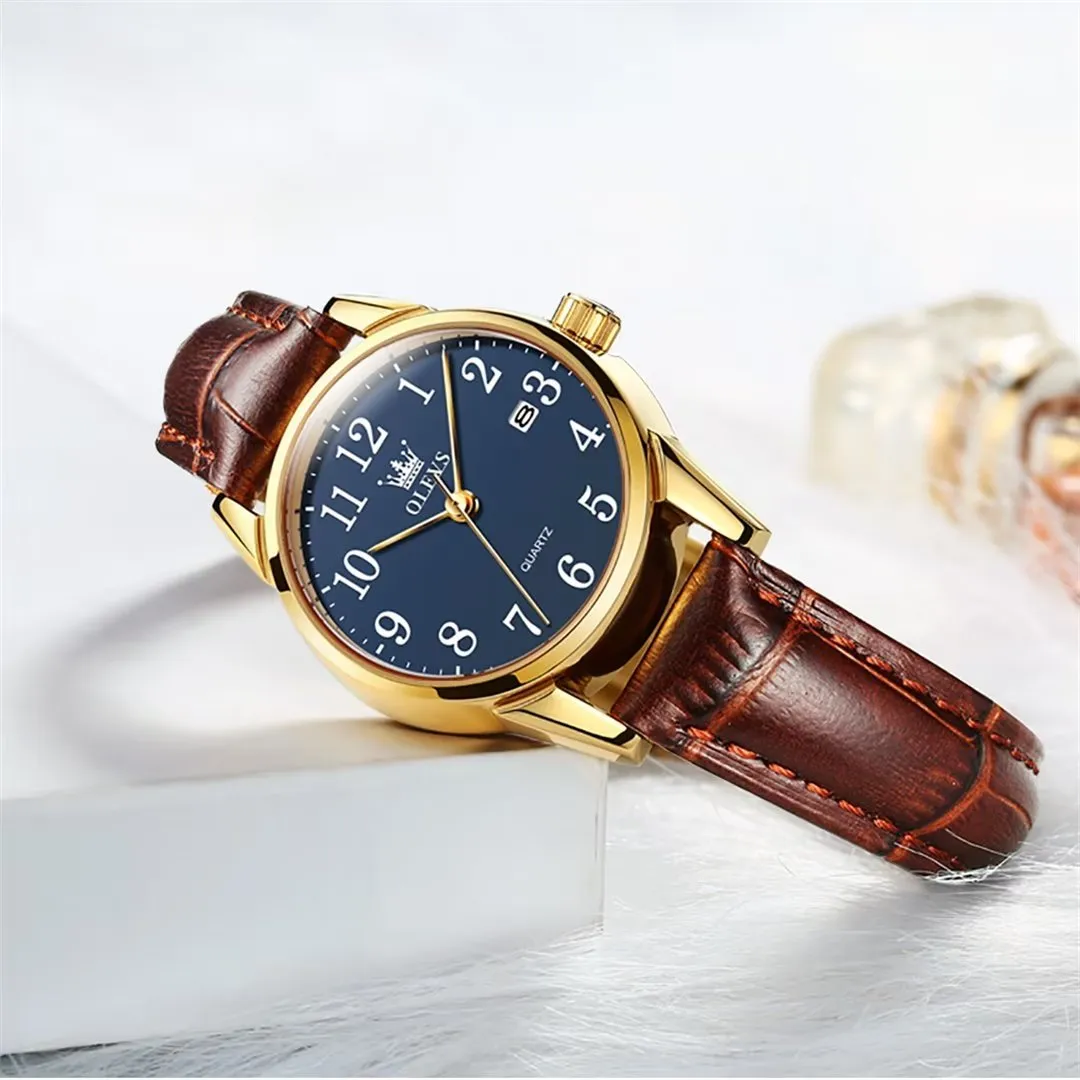 Elegant Slim Men's Leather Watch