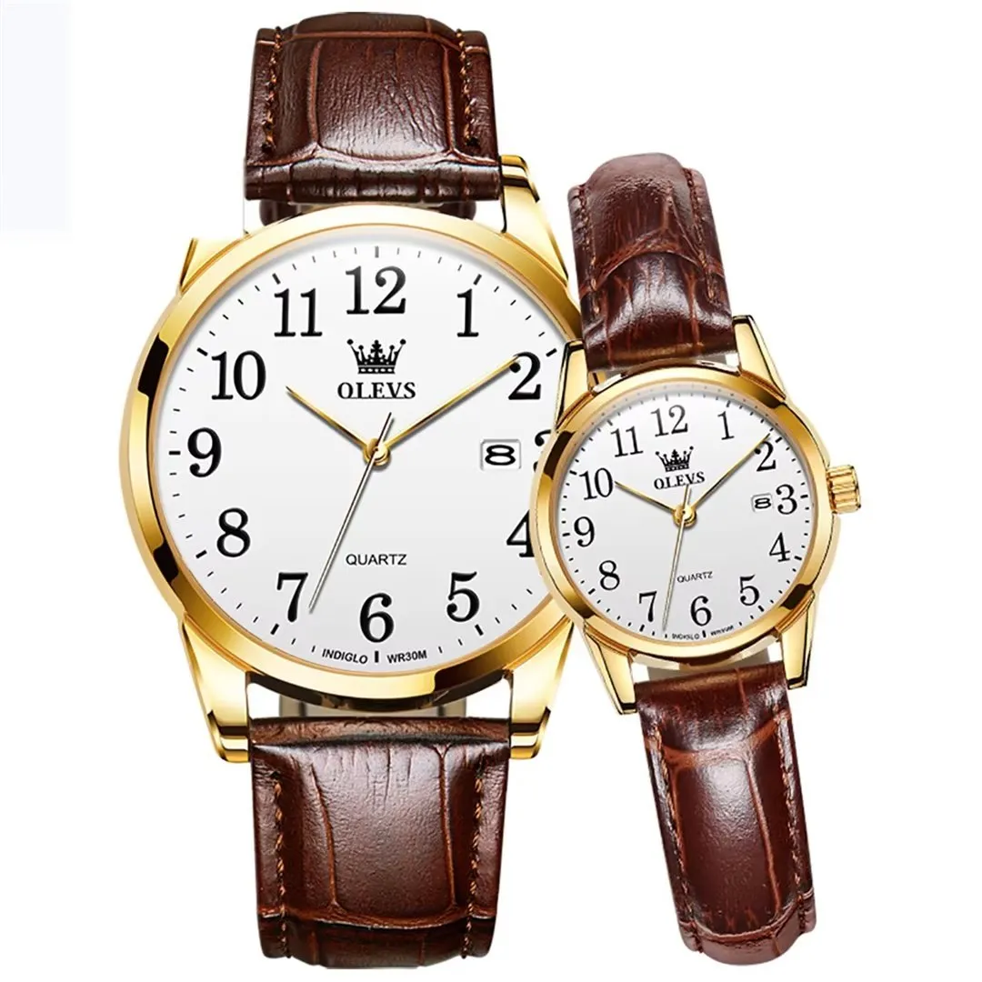 Elegant Slim Men's Leather Watch